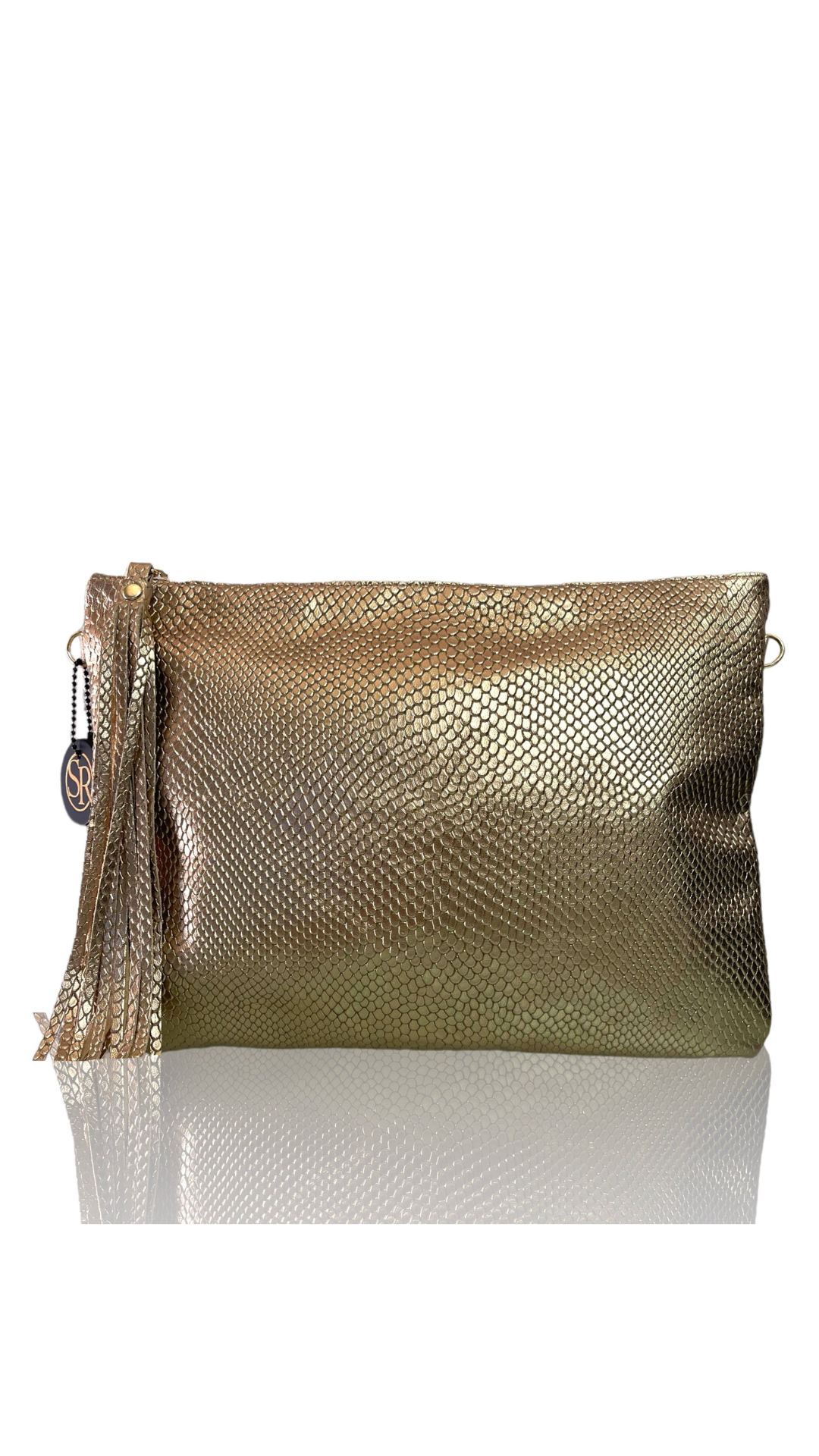 Medium Embossed Clutch - Seam Reap