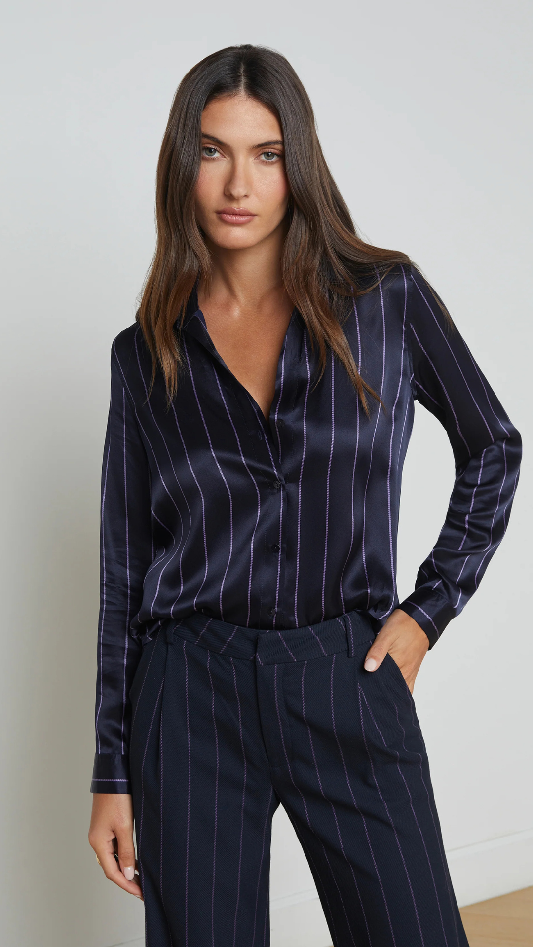 Tyler Stripe Blouse - L'Agence