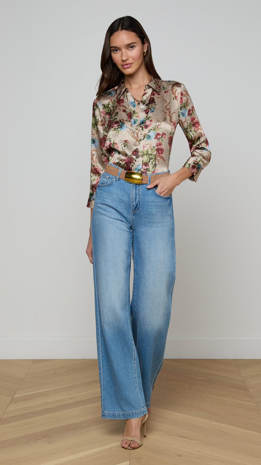 Scottie High Rise Wide Leg Jean Anaheim - L'Agence