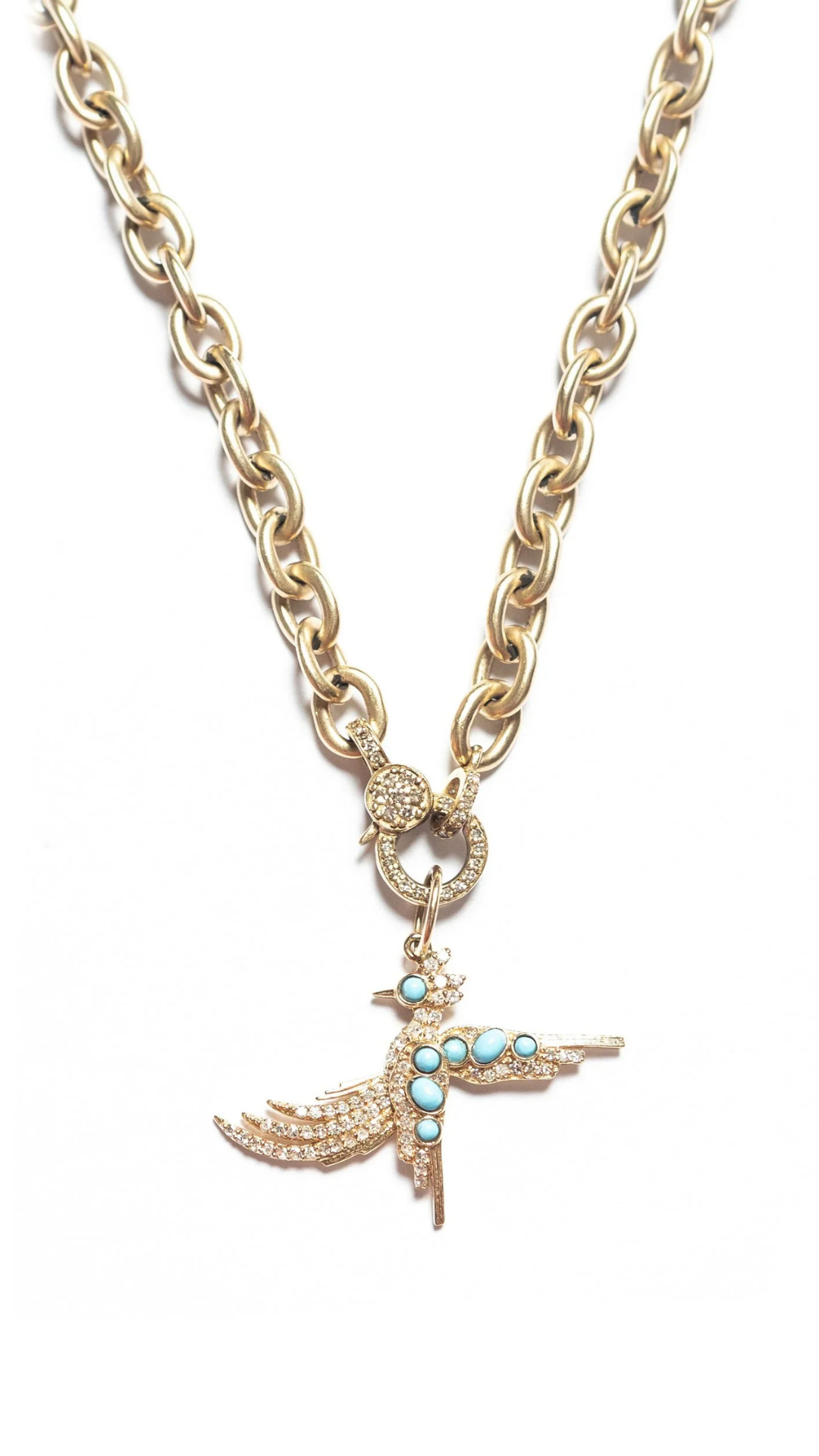 Turquoise Phoenix Charm