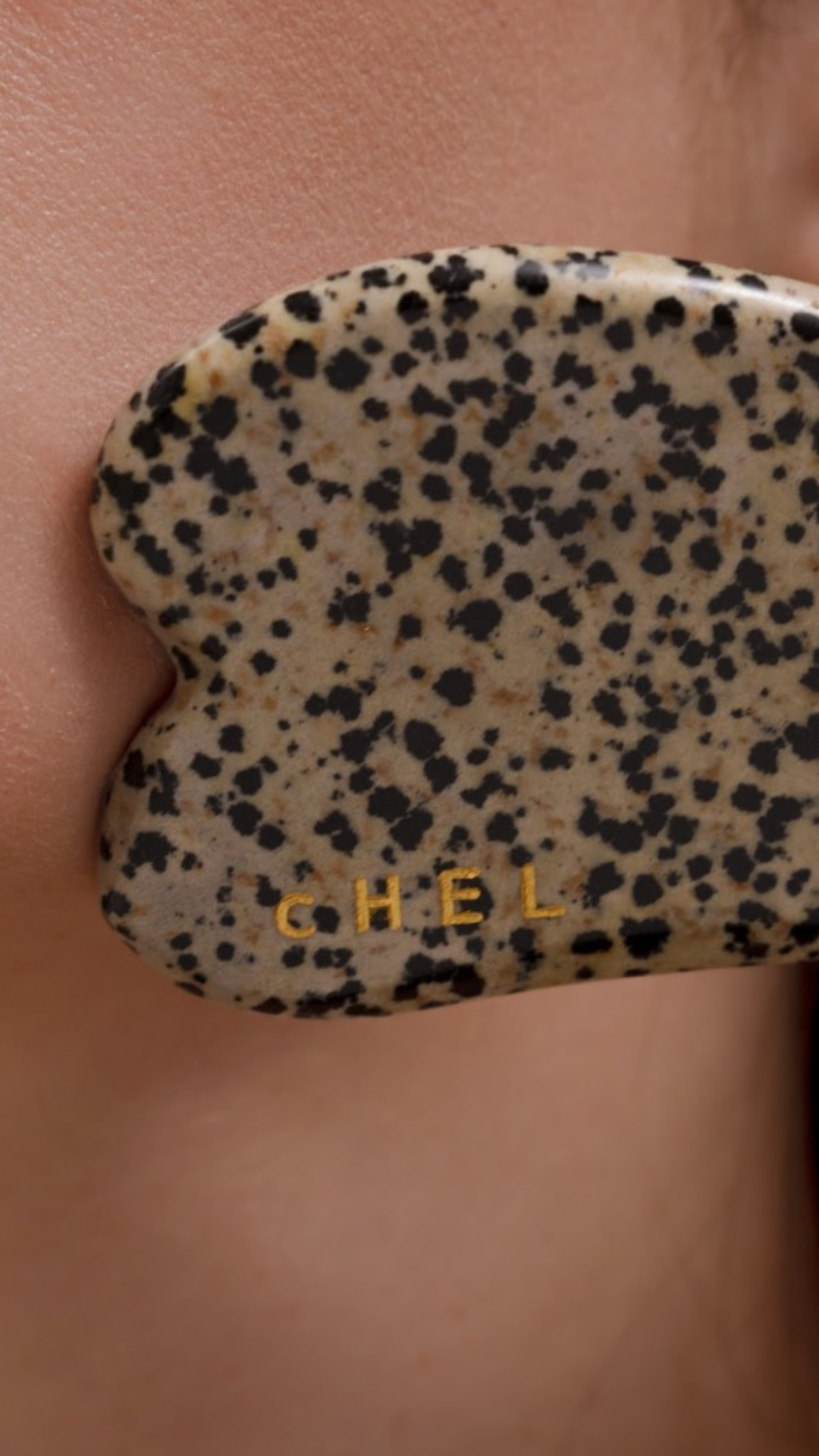 Dalmation Jade Face Gua Sha - Chel