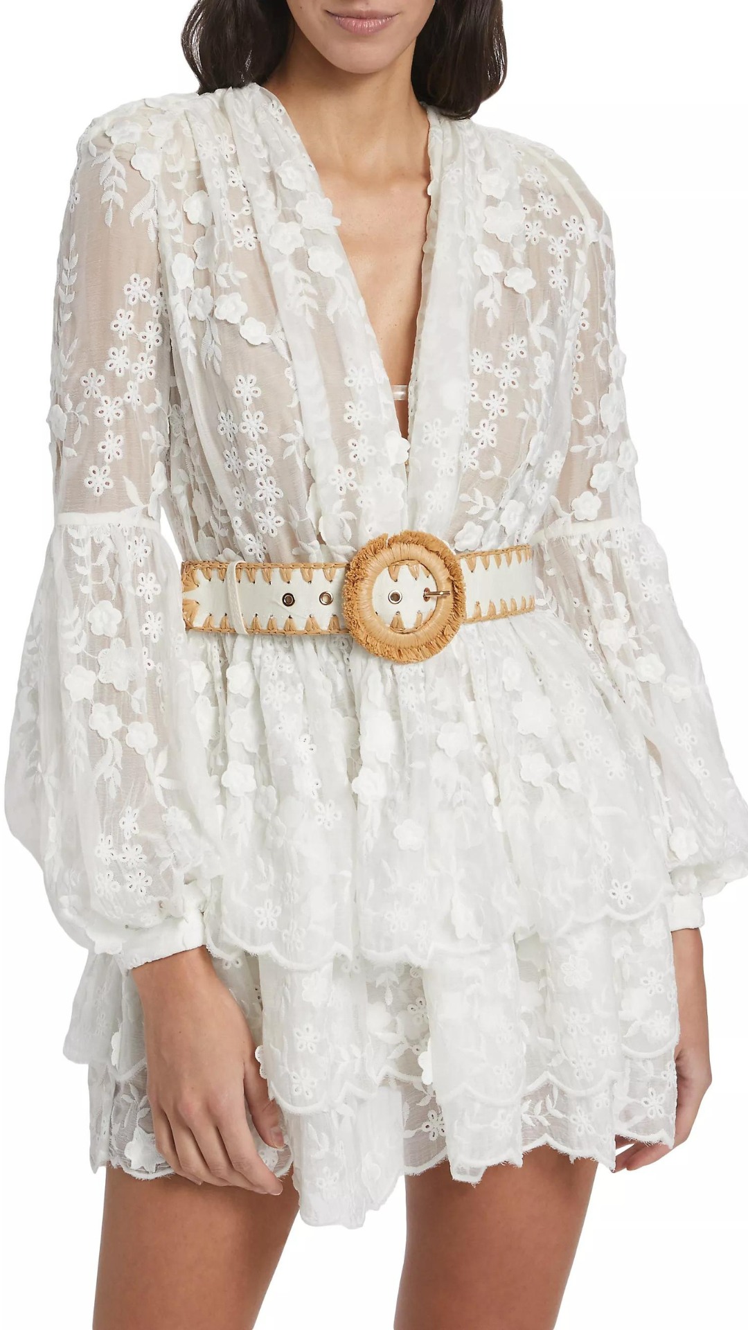 Bedouin Lace White Mini Dress - Bronx and Banco