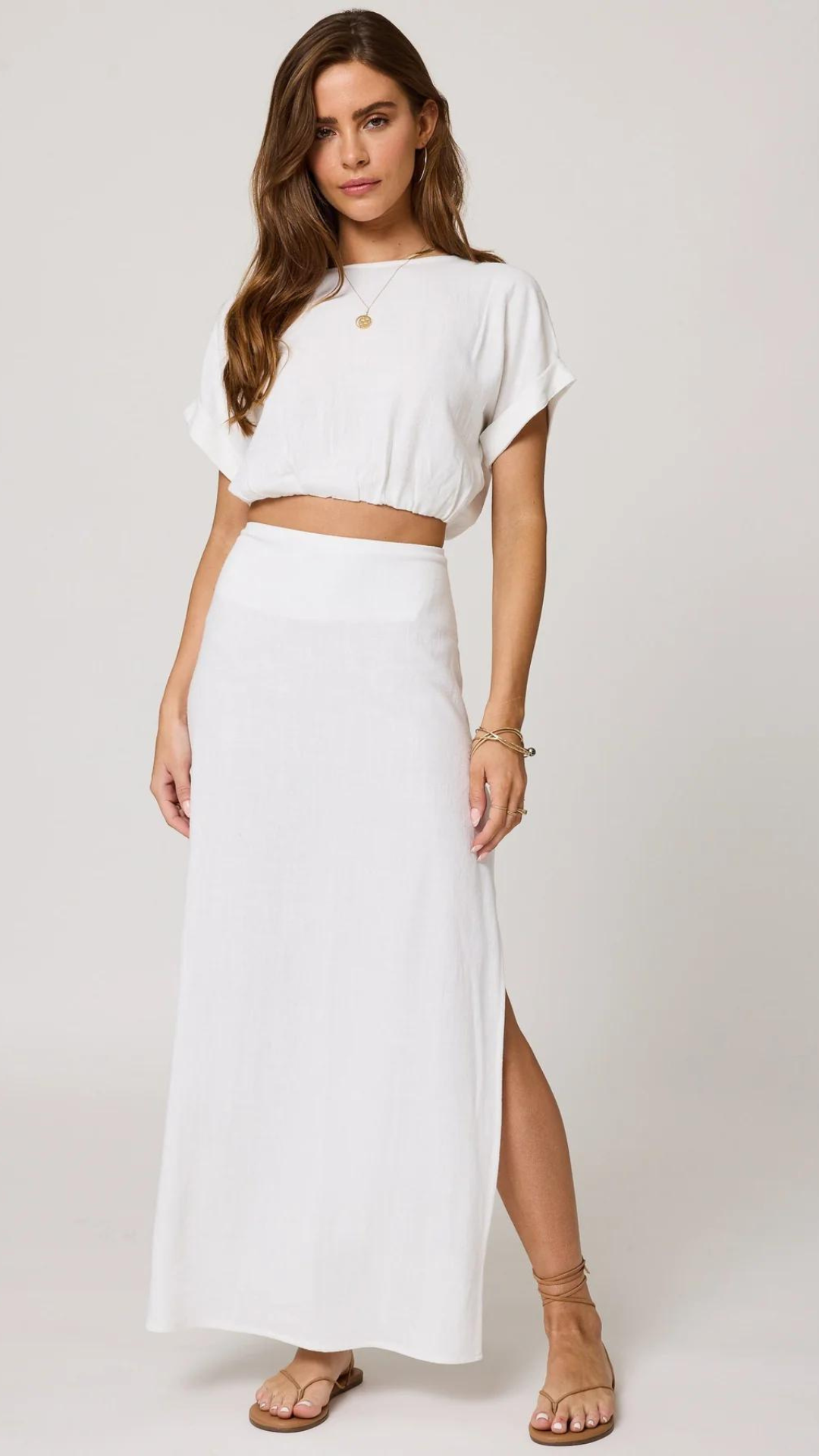 The Mia Maxi Skirt - Stillwater