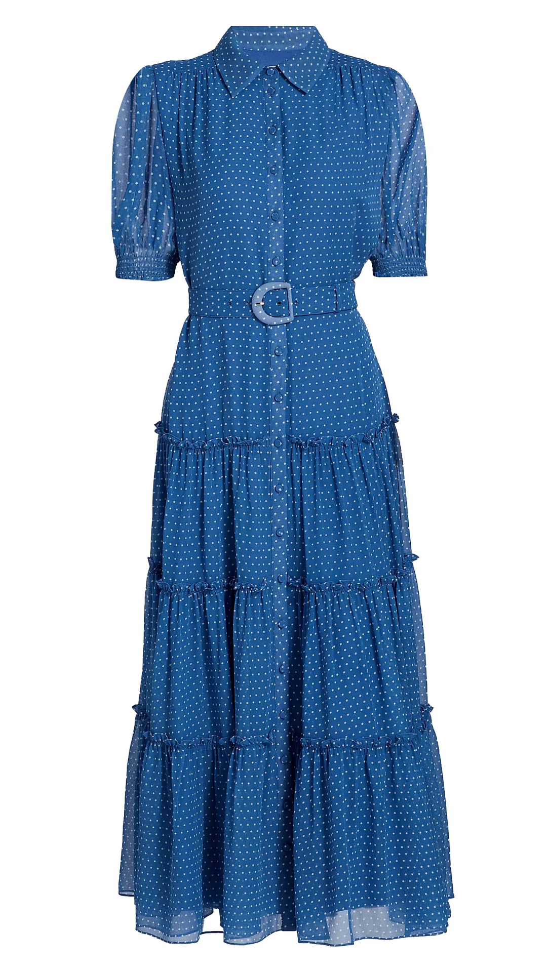 Pindot Midi Halbini Dress
