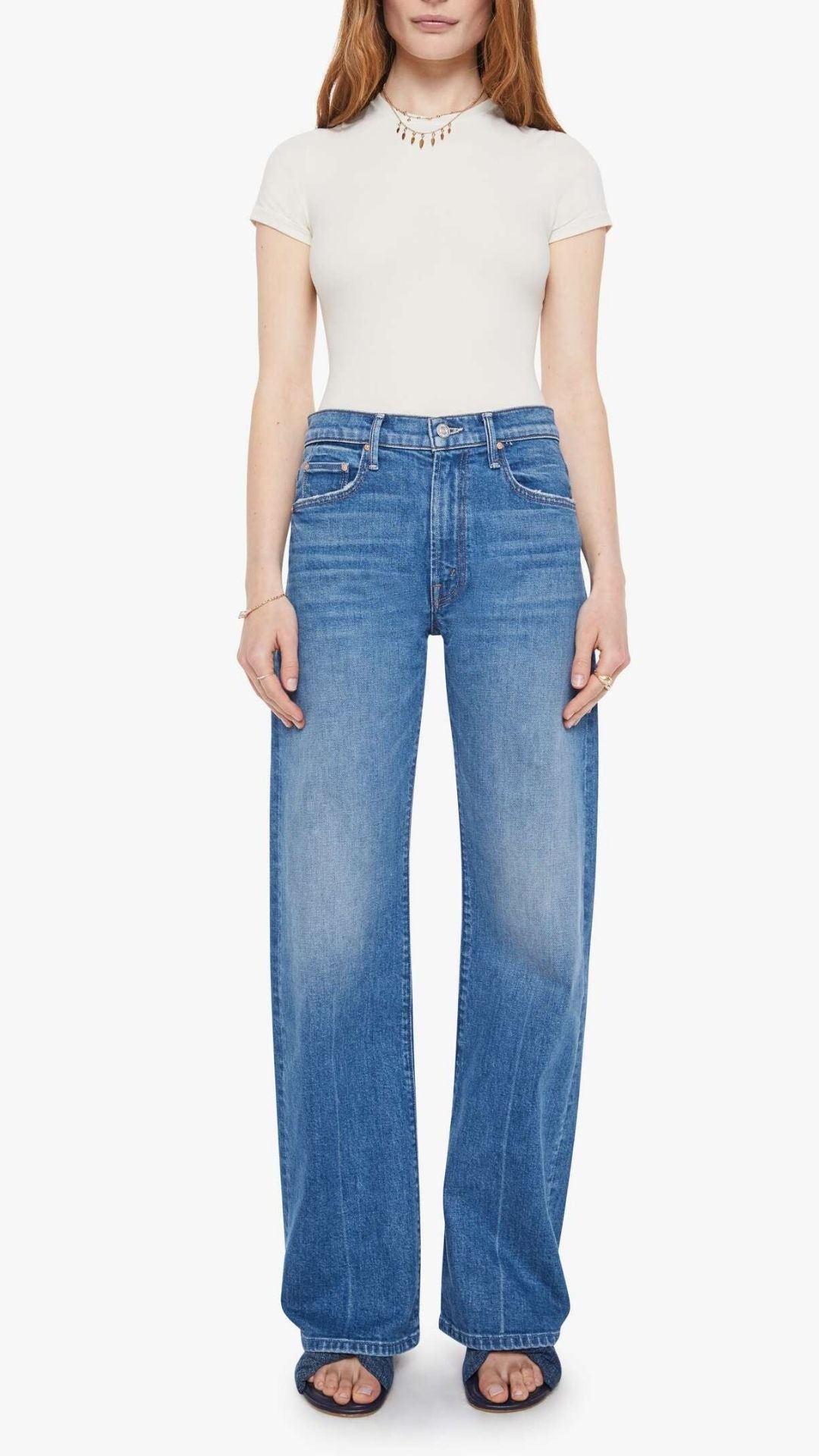 The Mid Rise Lasso Sneak - Mother Denim