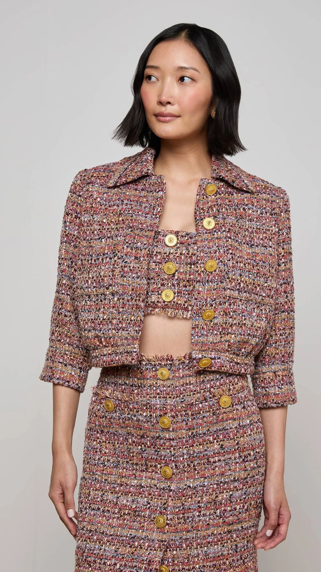 Jia Tweed Jacket - L'Agence