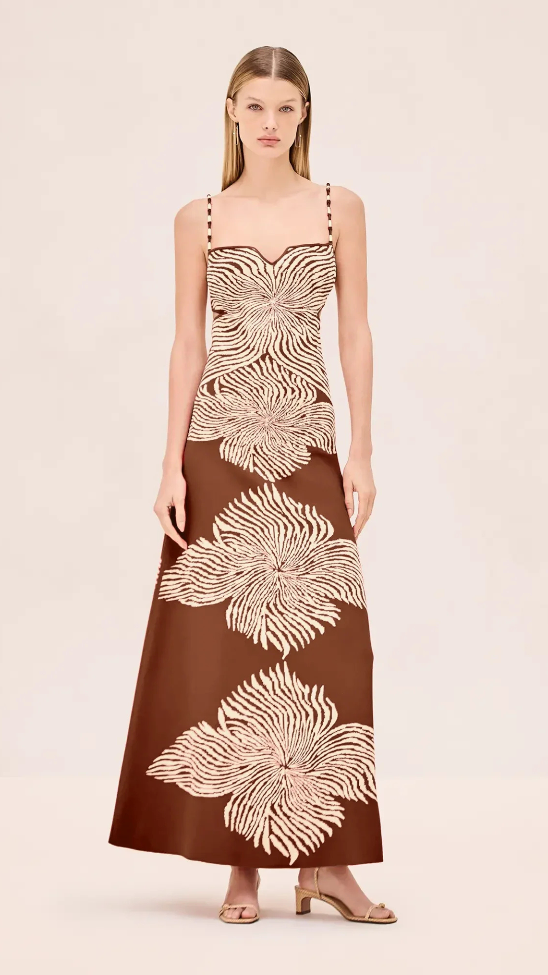 Rayana Dress Brown Blossom