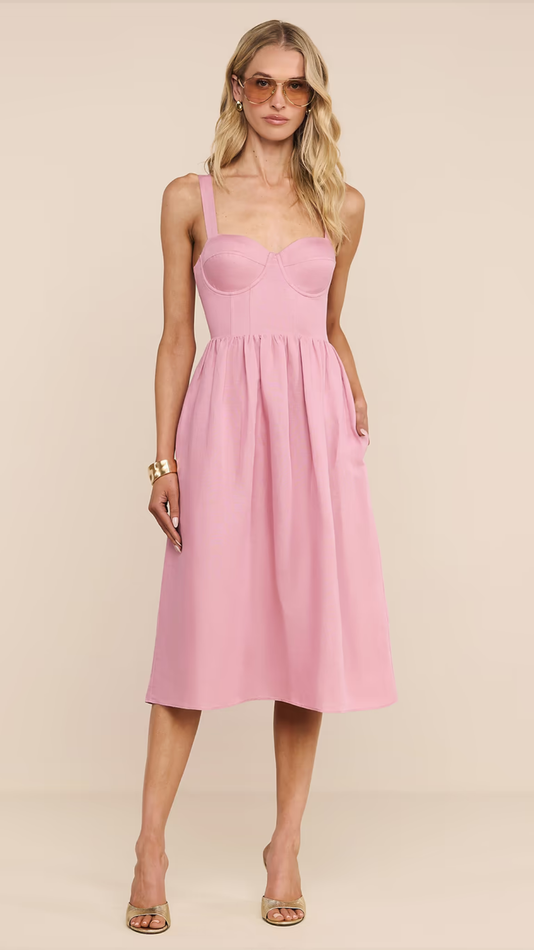 Tiani Bustier Dress Lilas