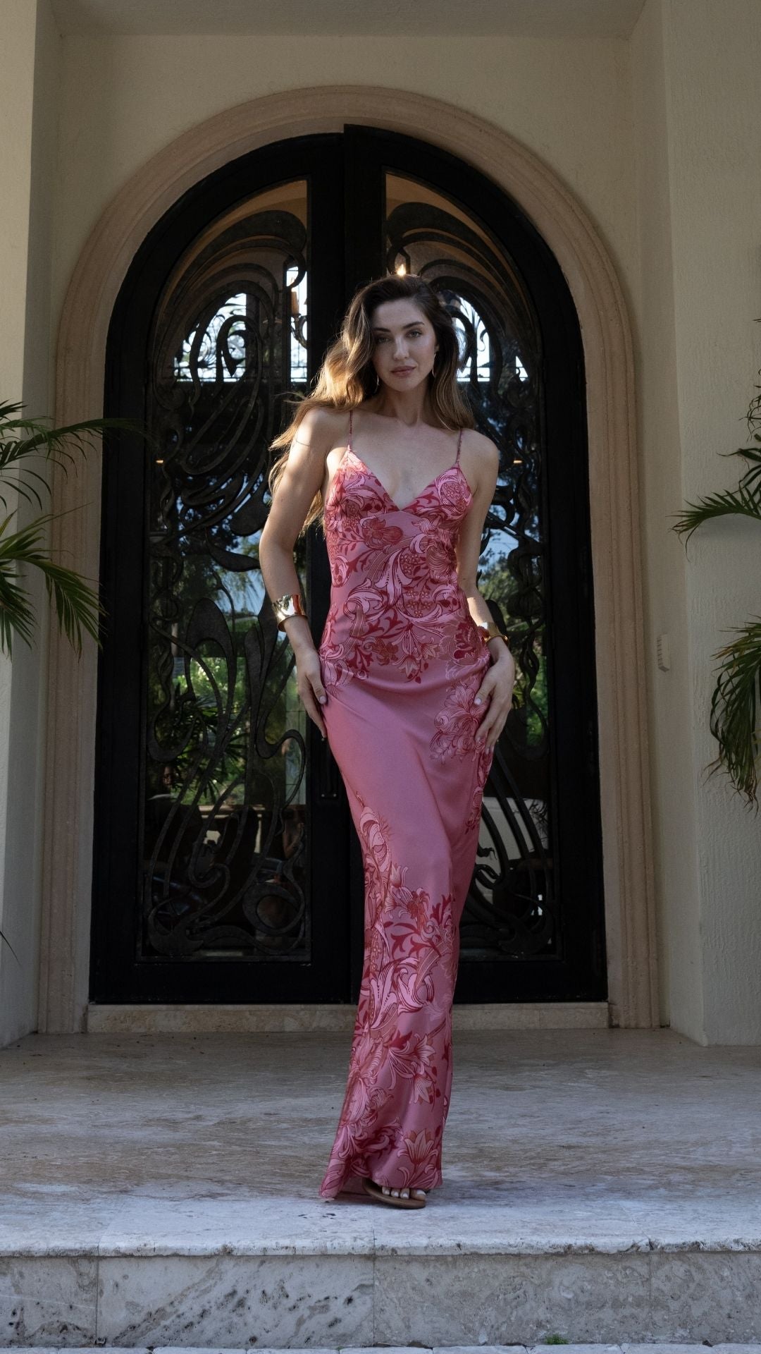 Maxi Dress Coral - Hemant and Nandita