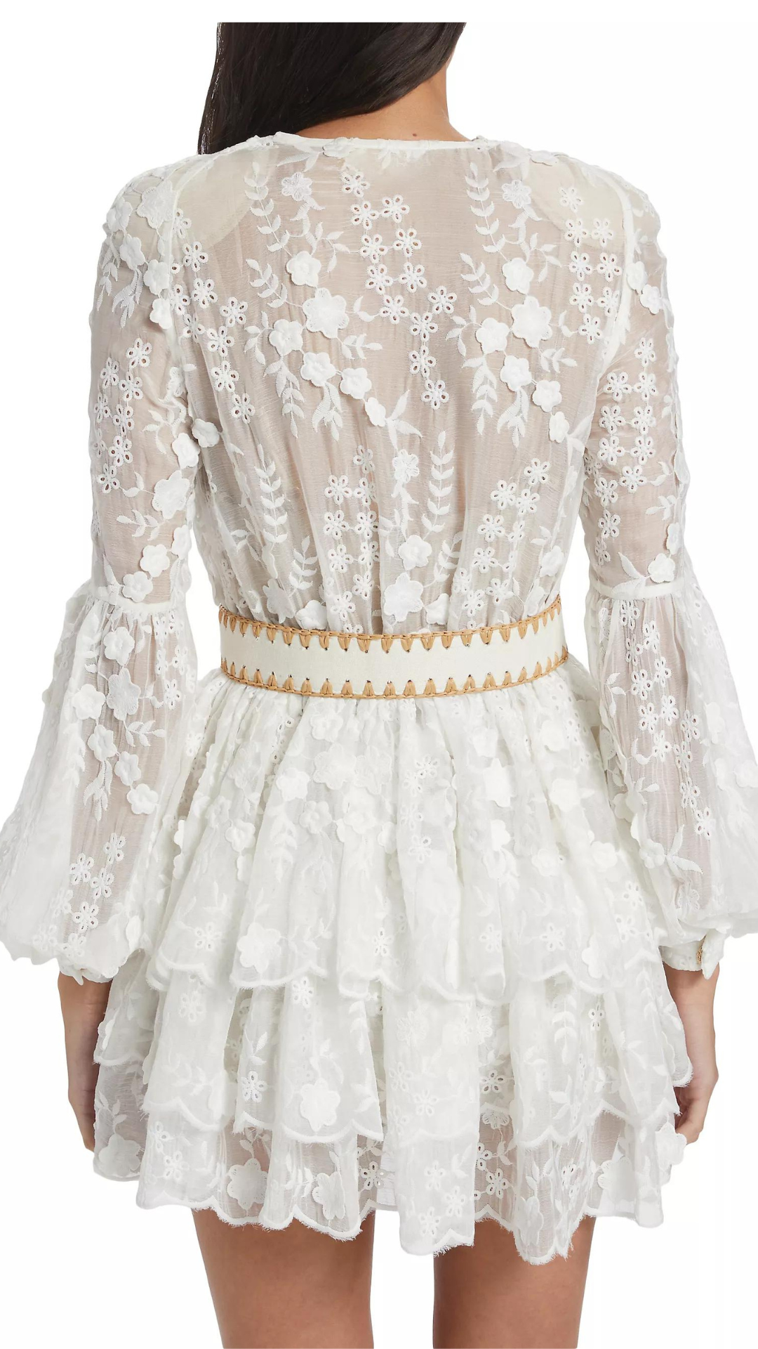 Bedouin Lace White Mini Dress - Bronx and Banco