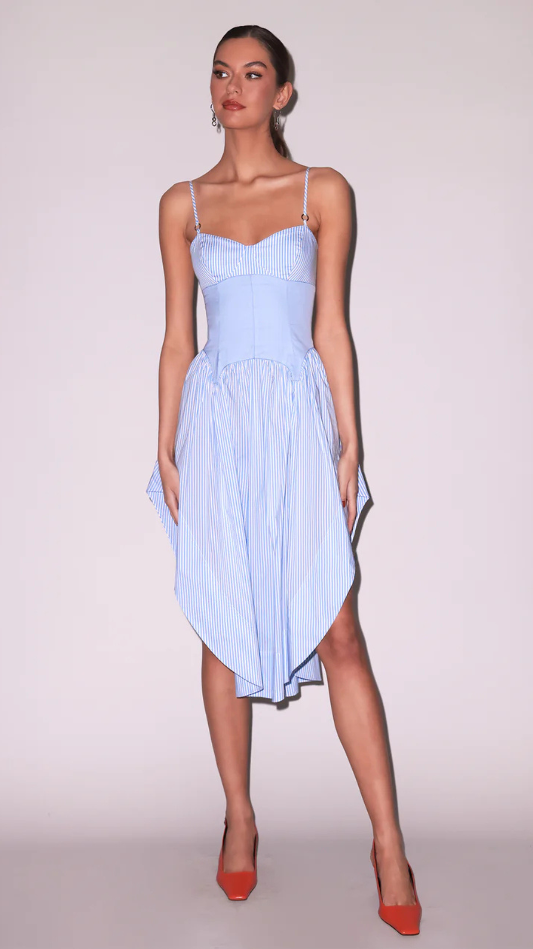 Poplin Cupped Midi Dress - Fleur Du Mal