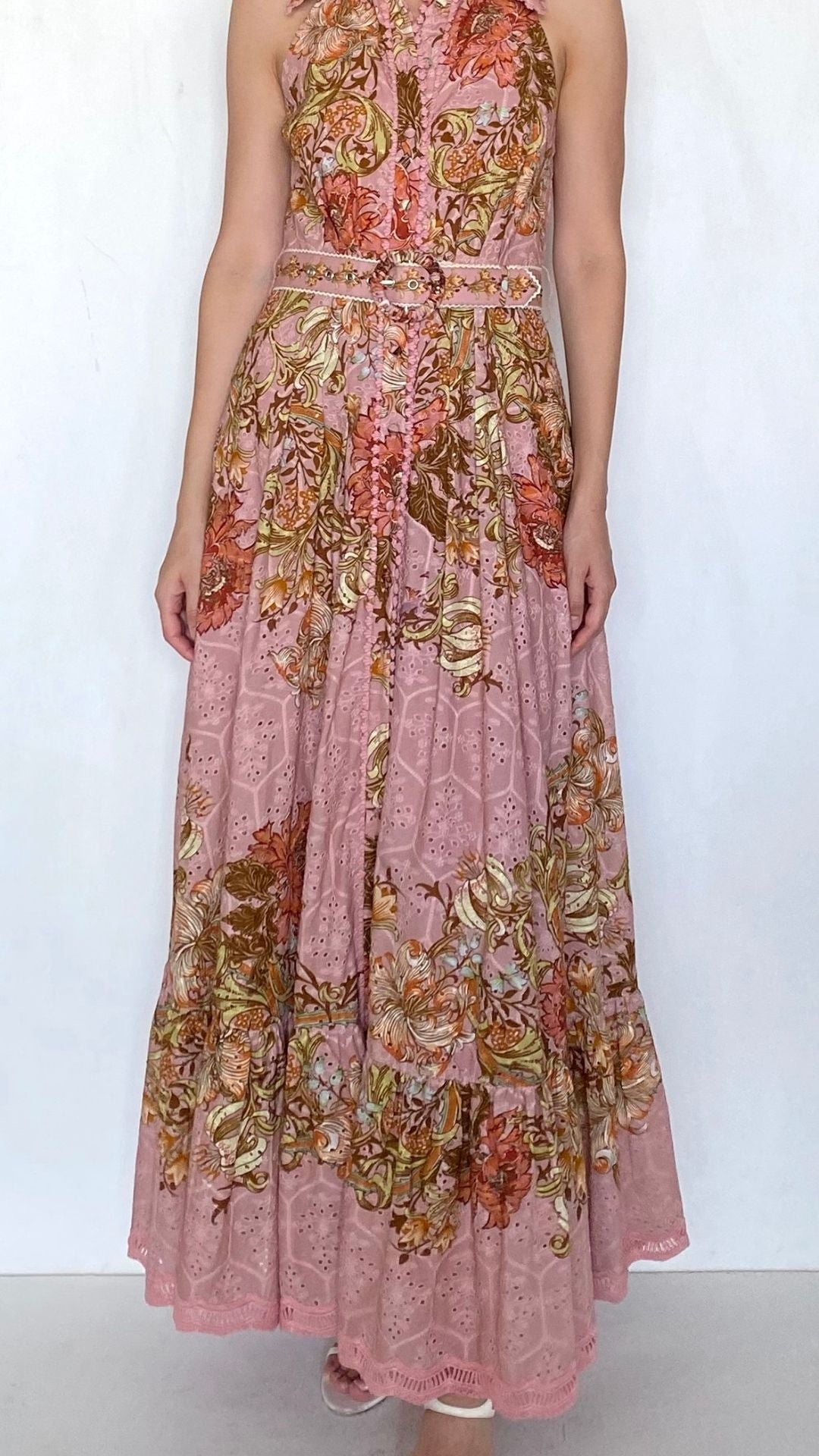 Long Shirt Dress w/ Buckle Belt - Hemant and Nandita