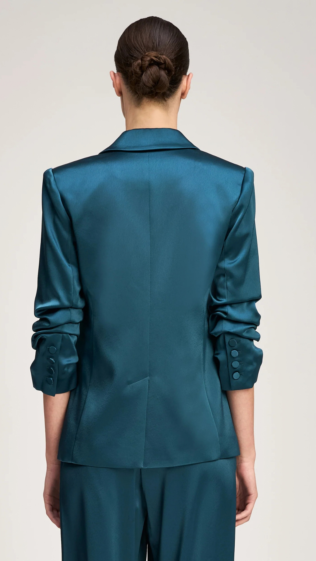 Satin Kylie Blazer Stormwater