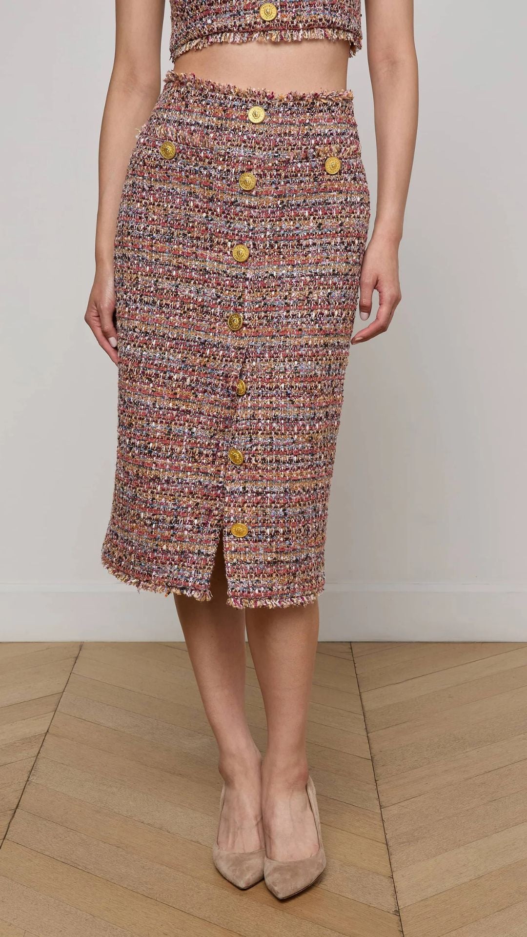Tai Tweed Midi Skirt - L'Agence