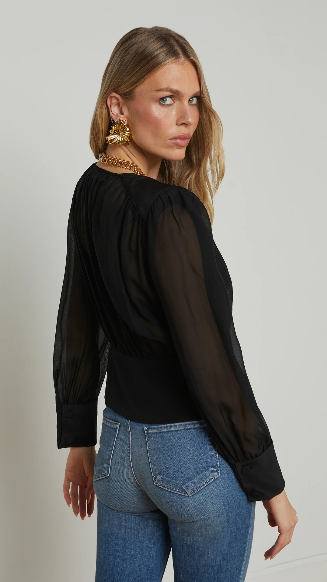 Yan Front Wrap Blouse - L'Agence