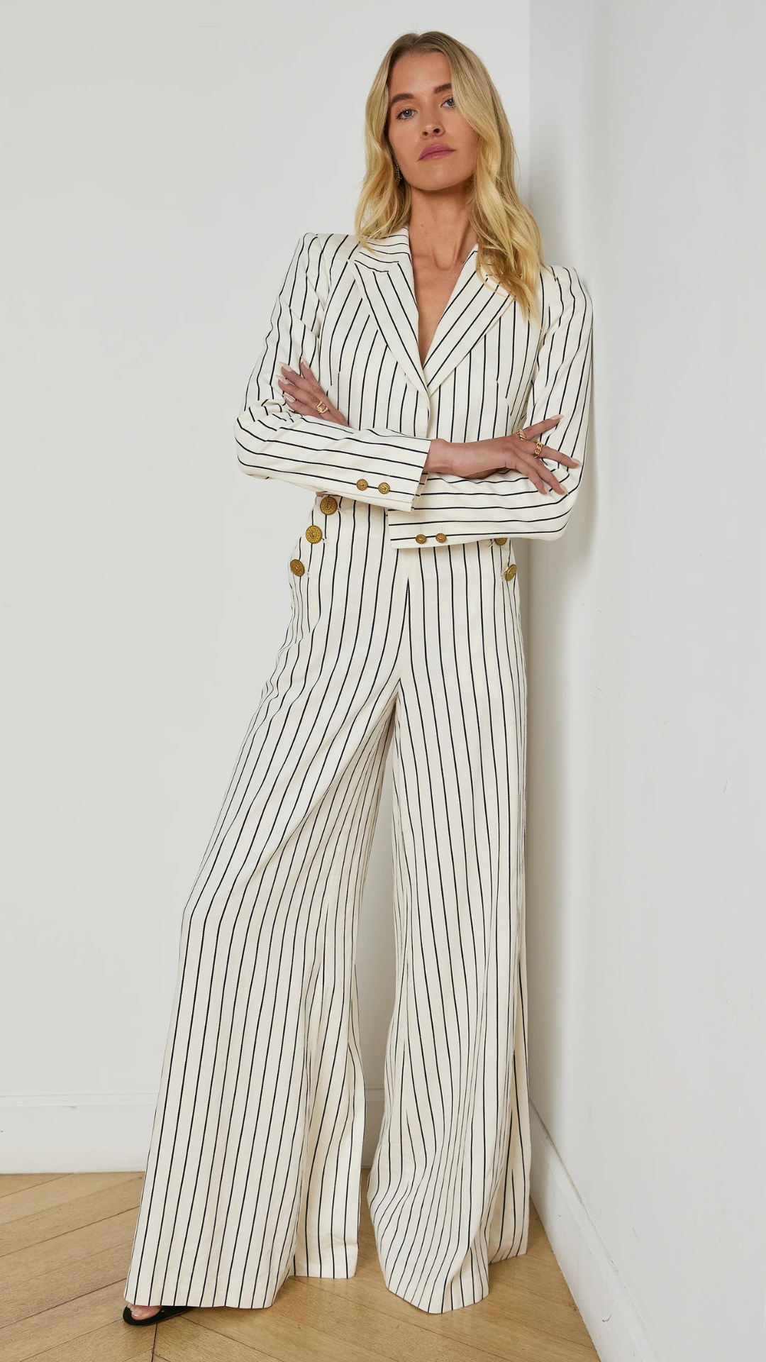 Kingston Striped Wide Leg Pant