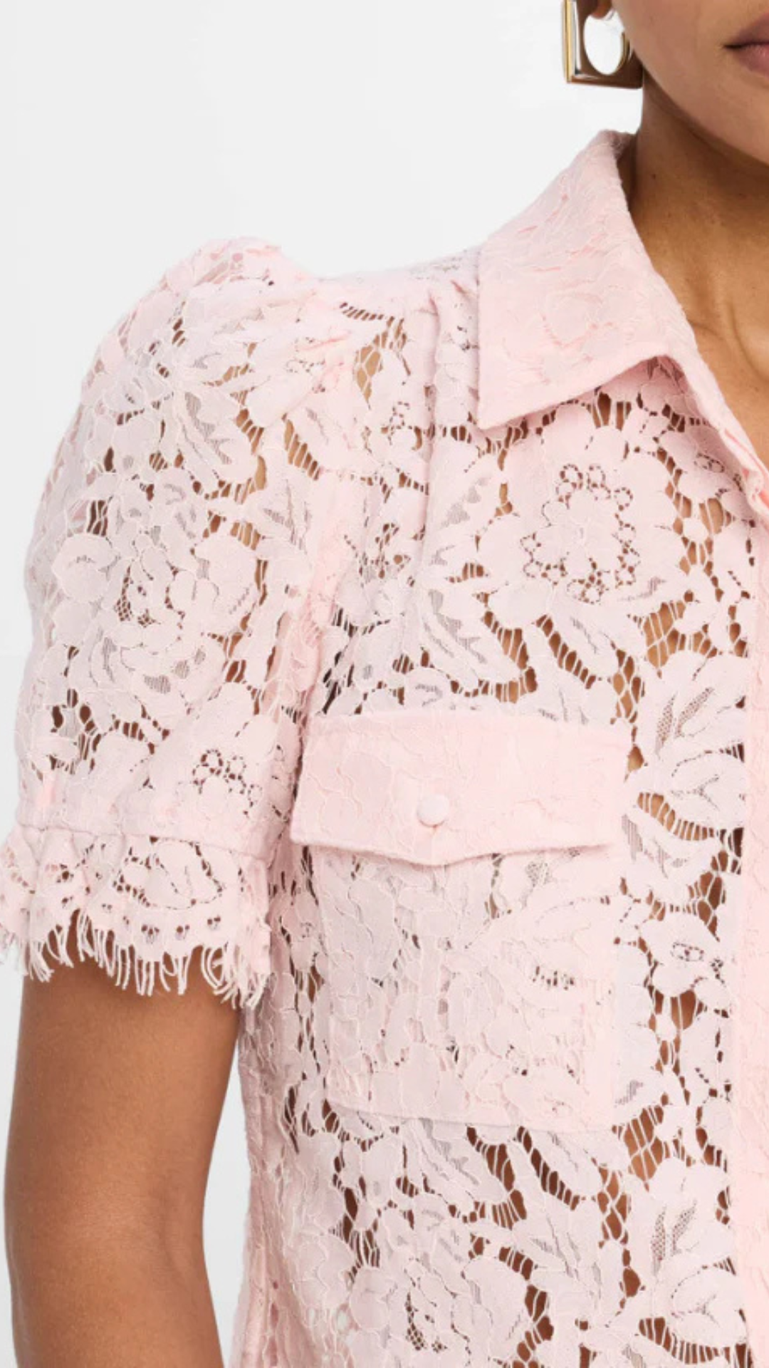 Mina lace Shirt Black / Pink - Generation Love