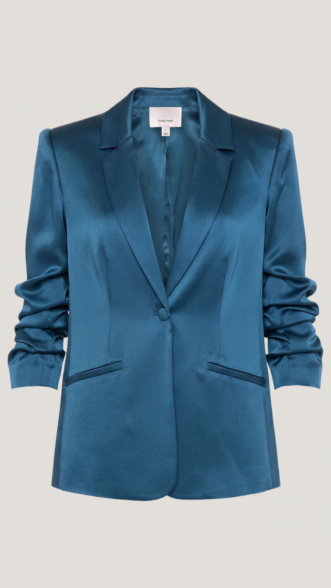 Satin Kylie Blazer Stormwater