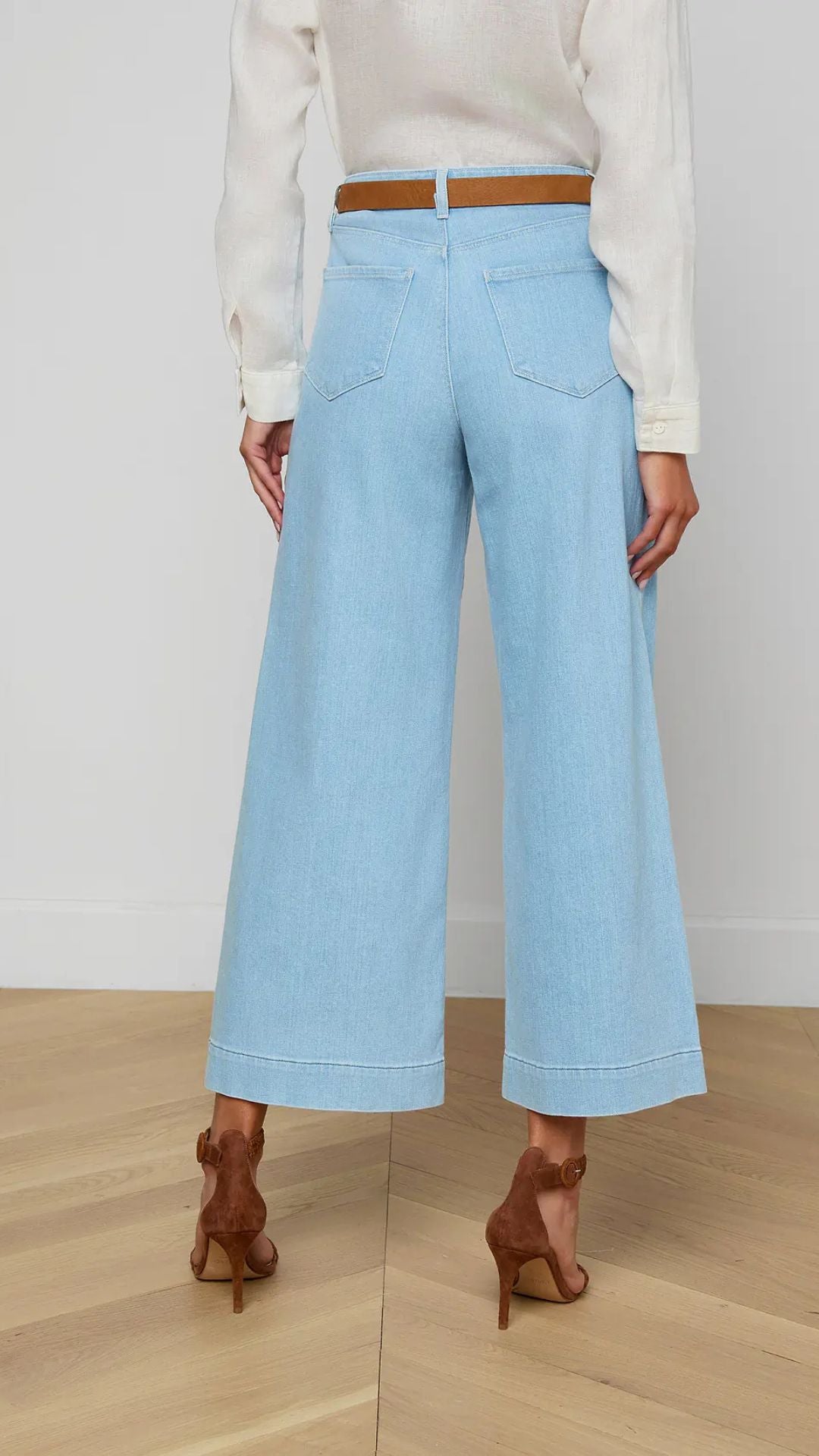 Houston Cropped Wide-Leg Jean - L'Agence