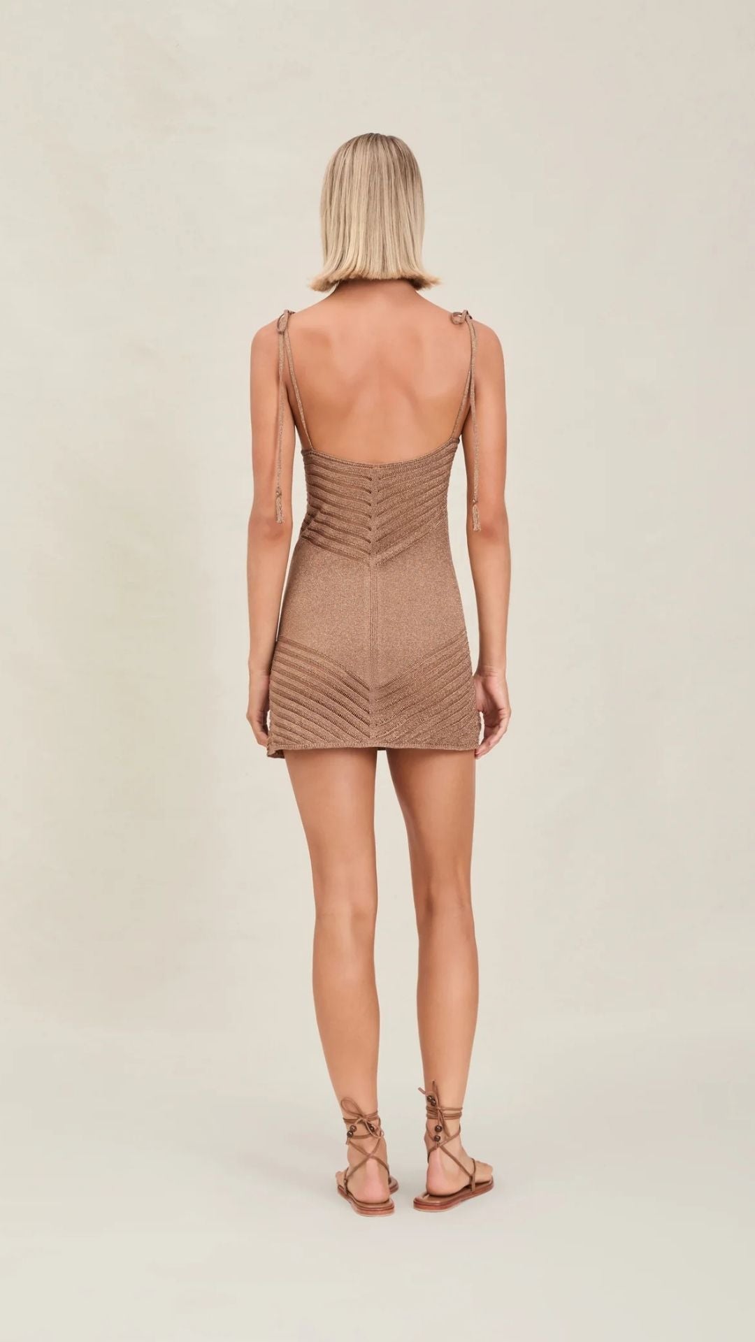Halle Dress Truffle - Devon Windsor