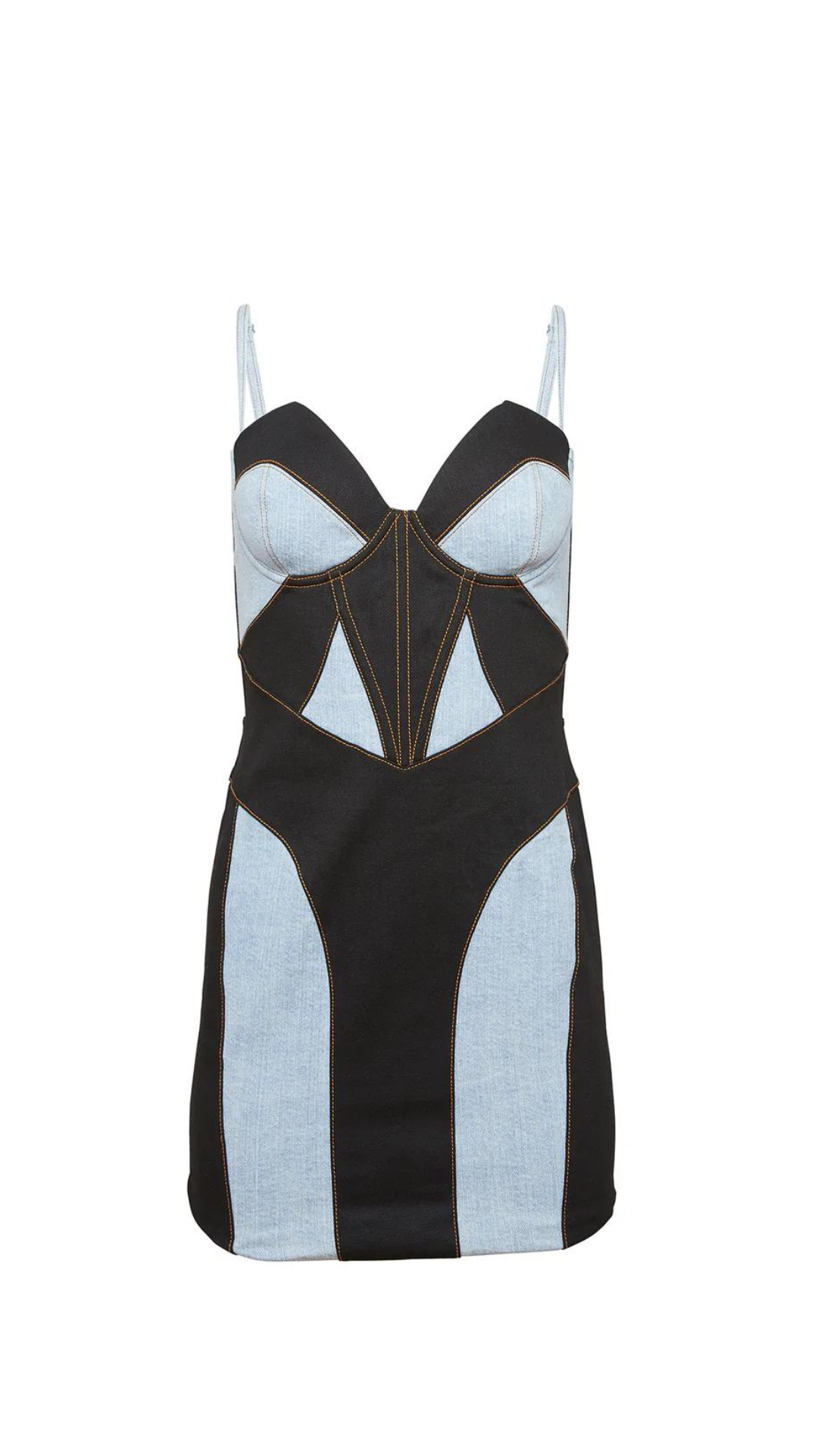 Denim Bustier Dress - Fleur Du Mal