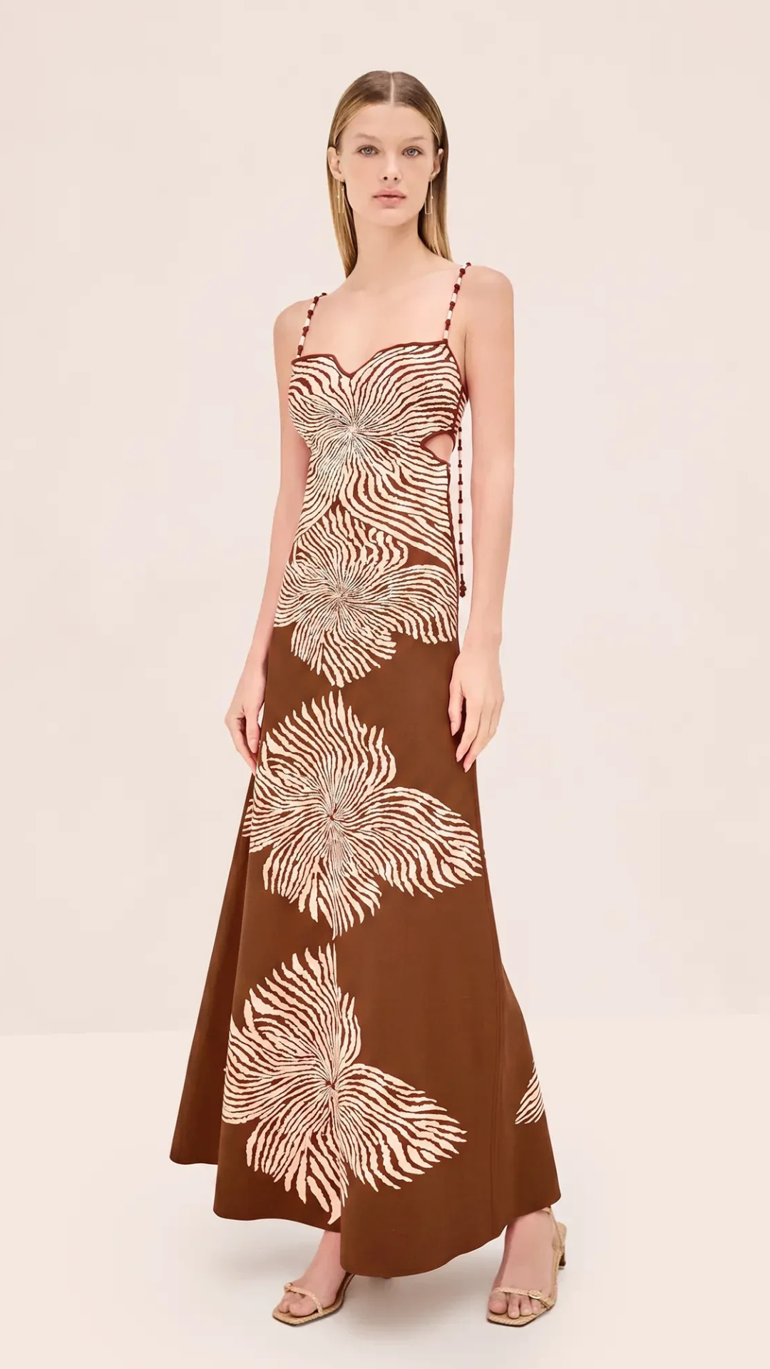 Rayana Dress Brown Blossom