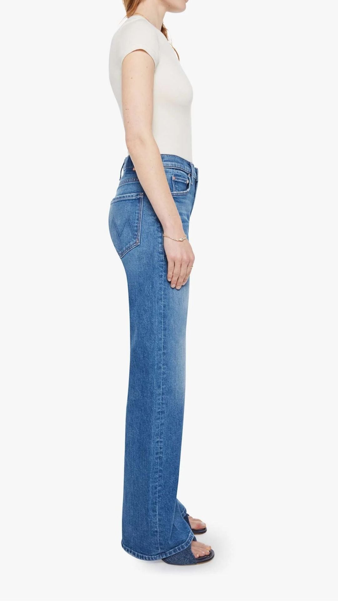The Mid Rise Lasso Sneak - Mother Denim
