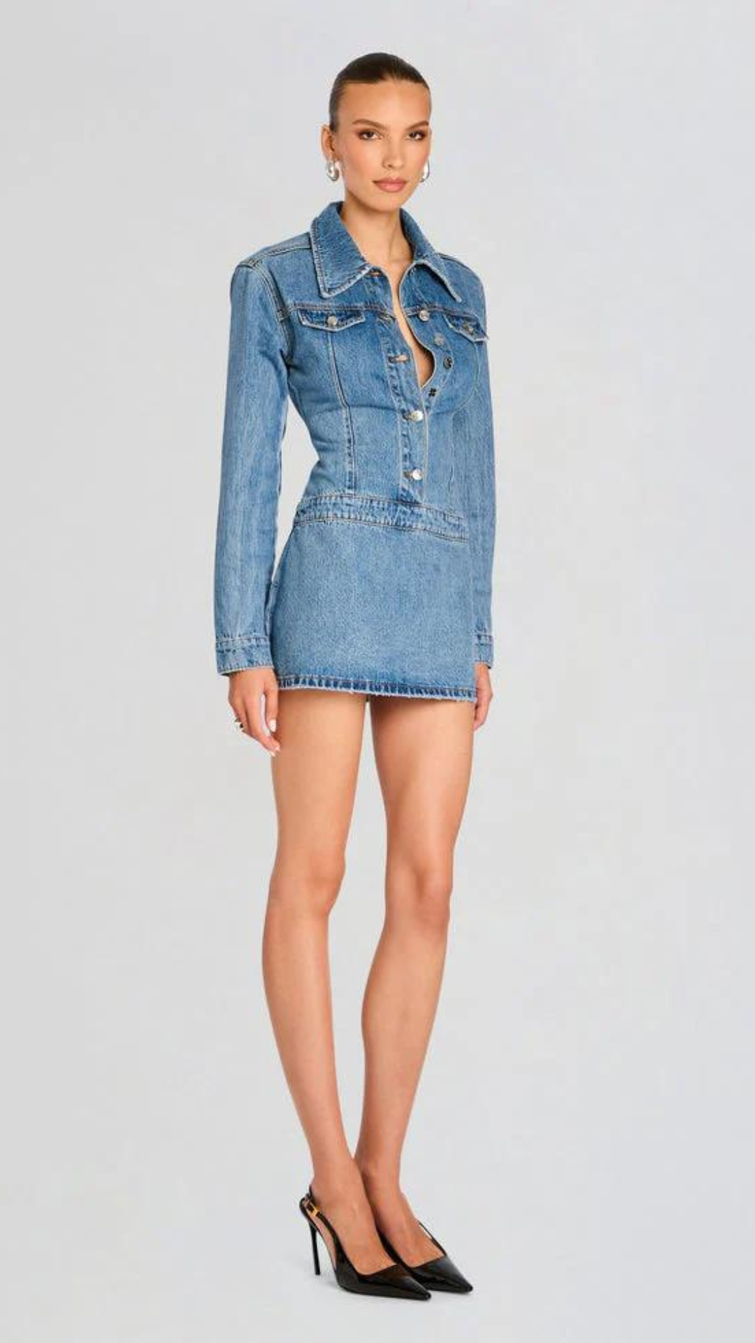 Mini Denim Dress - SER.O.YA