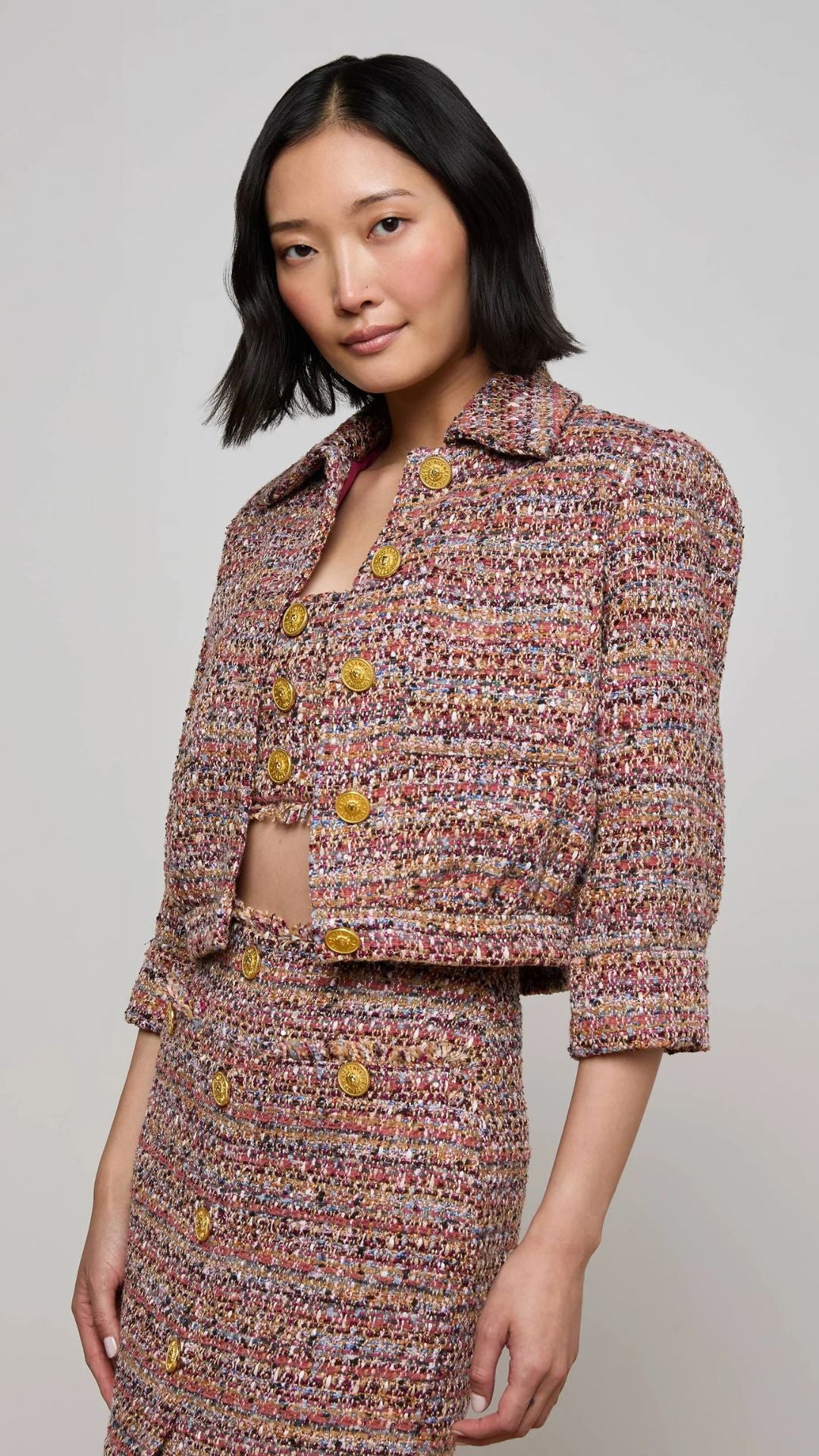 Jia Tweed Jacket - L'Agence