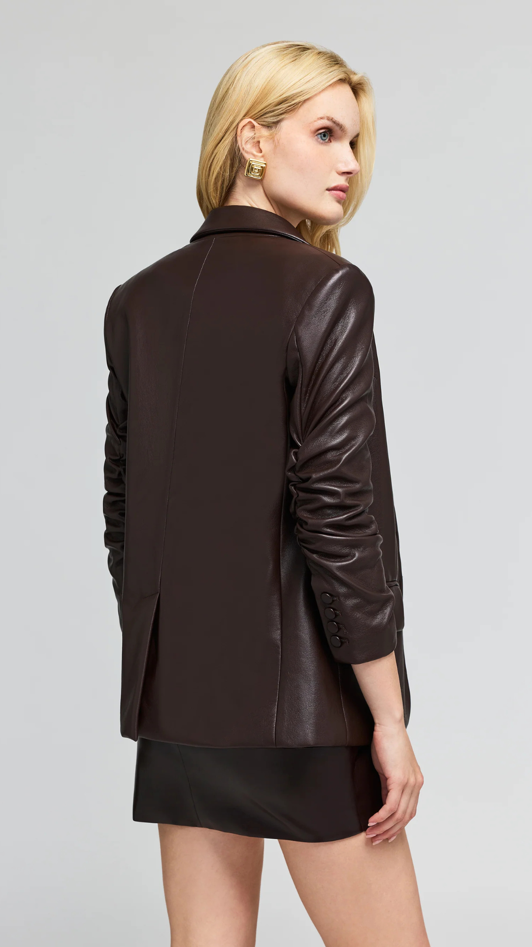 Meadow Vegan Leather Blazer