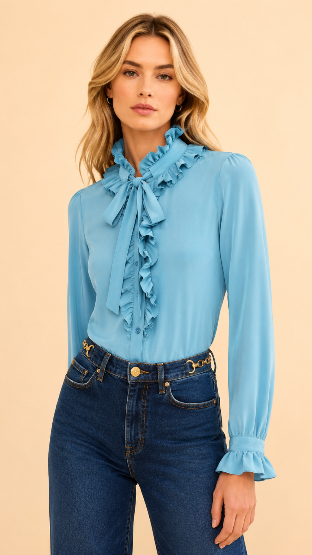 Catroux Long Sleeve Silk Blouse