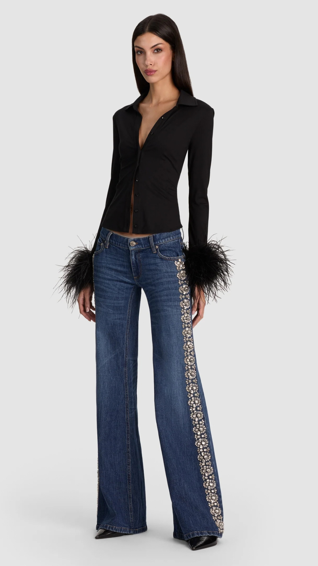Emryn Ultra Low Rise Relaxed Flare Jean