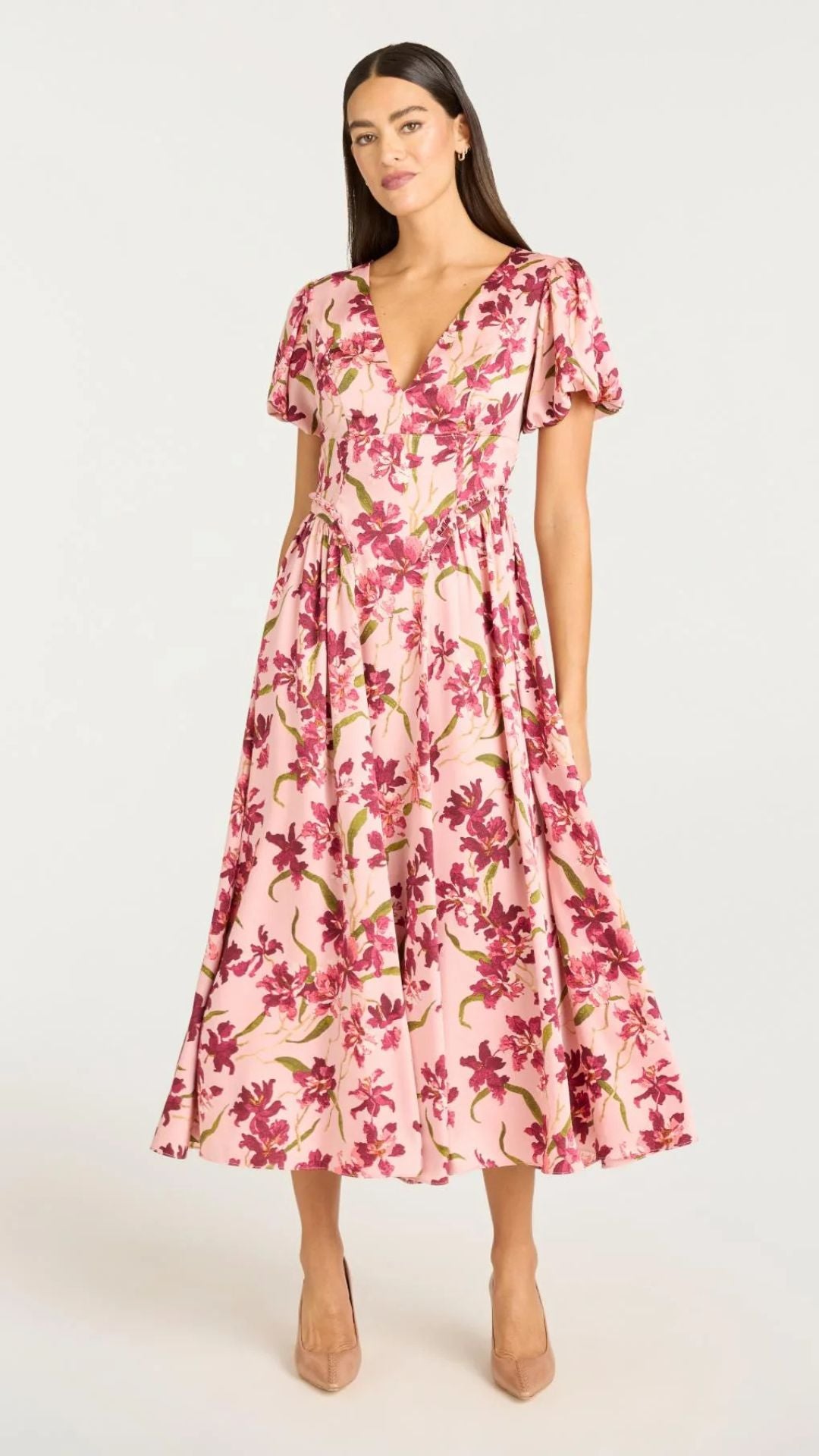 Trailing Hibiscus Kaitlyn Dress