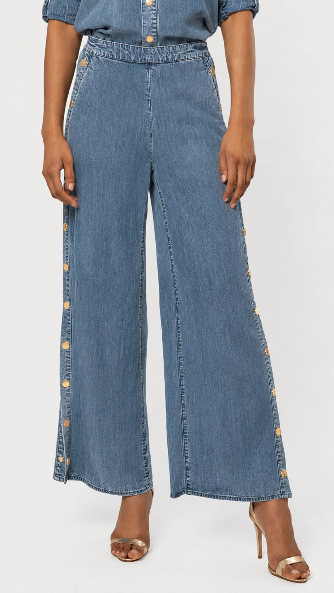 Josalyn Denim Snap Pant
