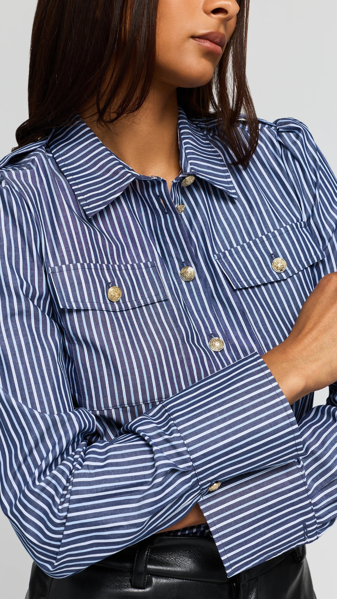Allure Stripe Poplin Shirt