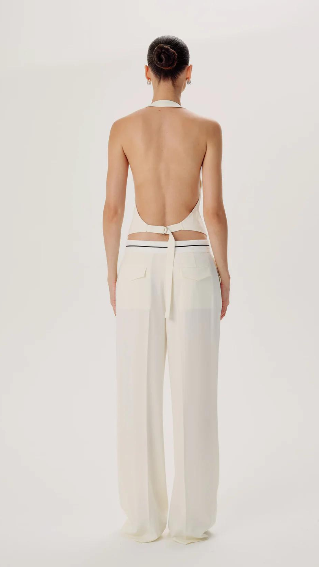 98 Wide-Leg Twill Suiting Pant - Ronny Kobo