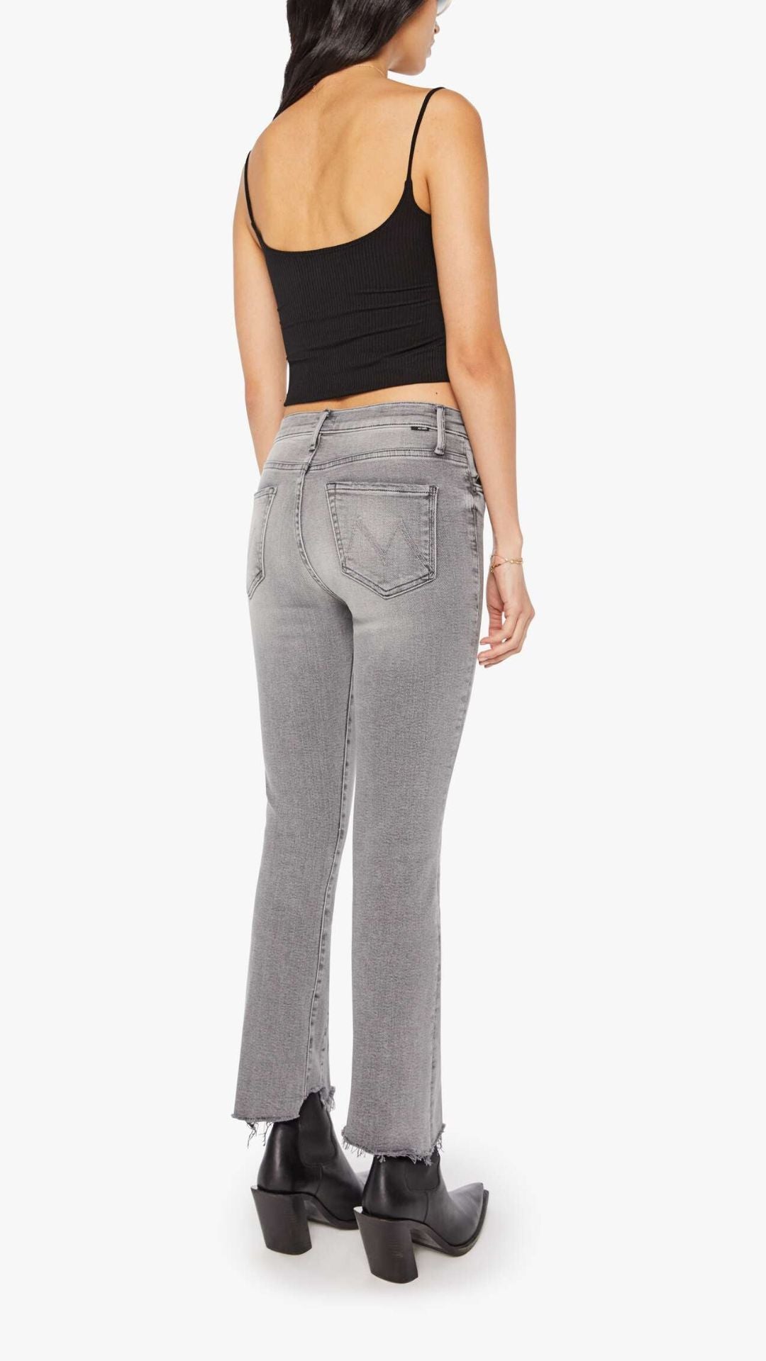 Insider Crop Pointy Fray Catch - Mother Denim