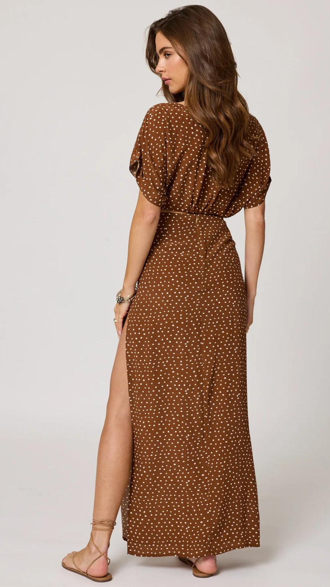 Mia Maxi Dot Skirt - Stillwater