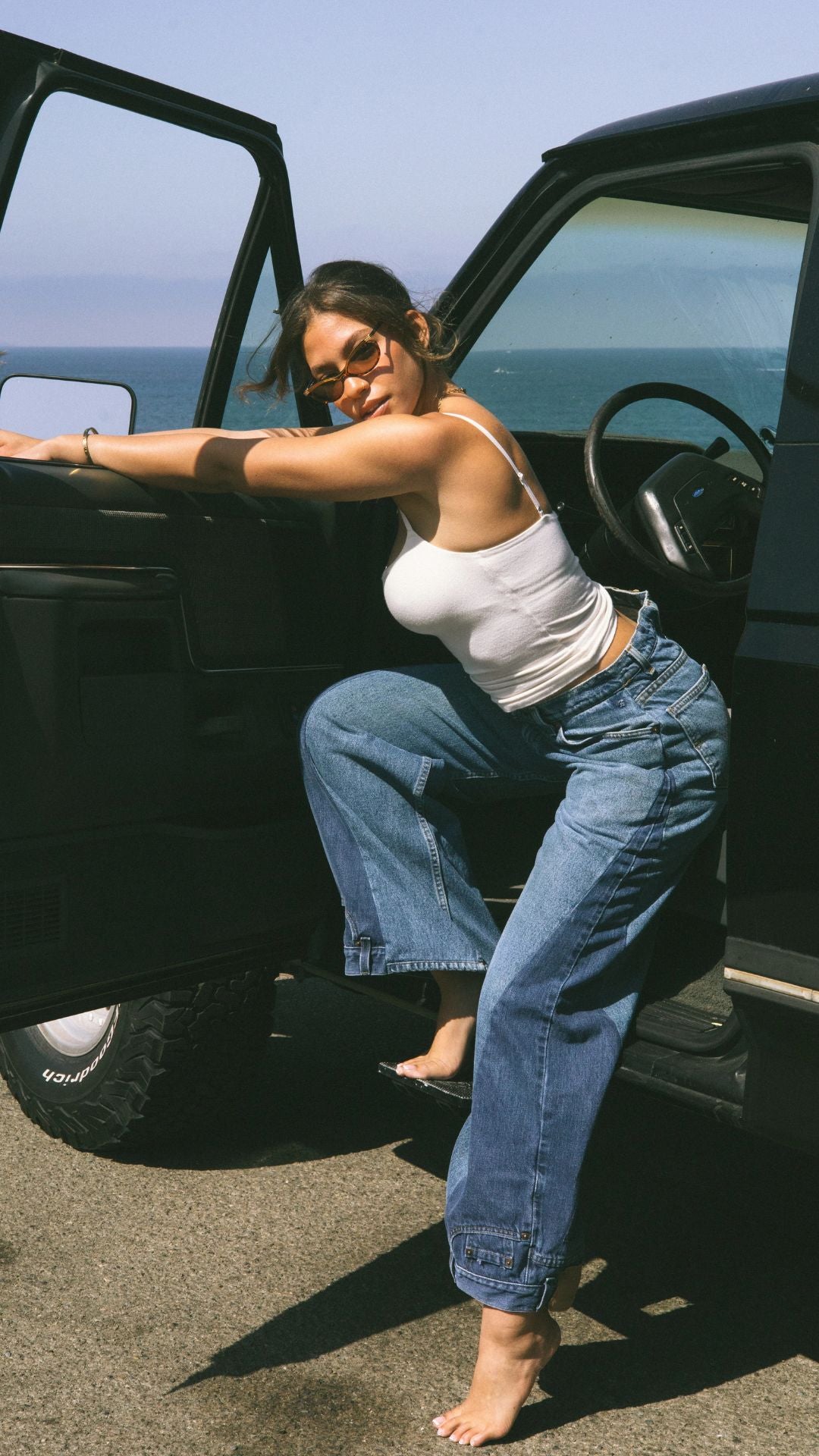 Reverse Two Tone Jean - Ali Grace