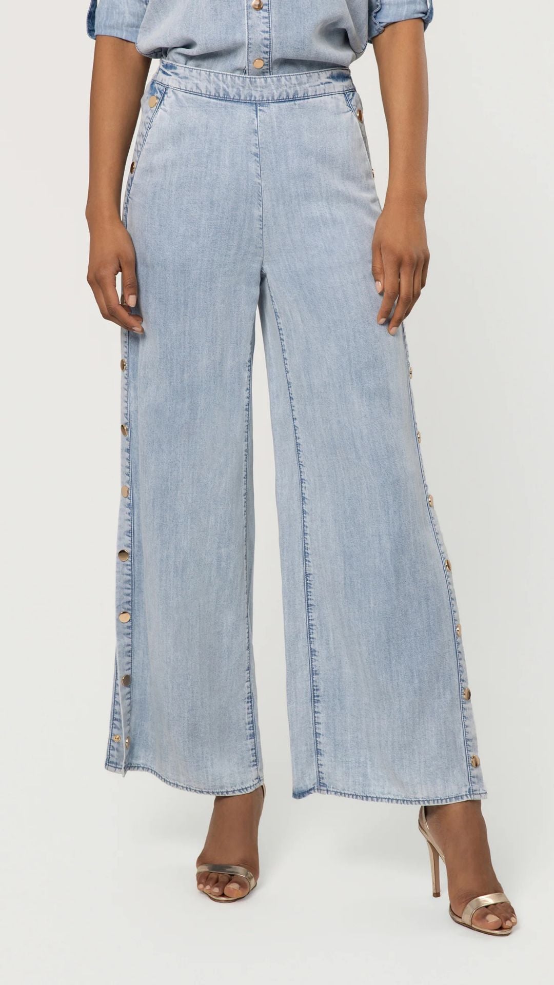 Josalyn Denim Snap Pants