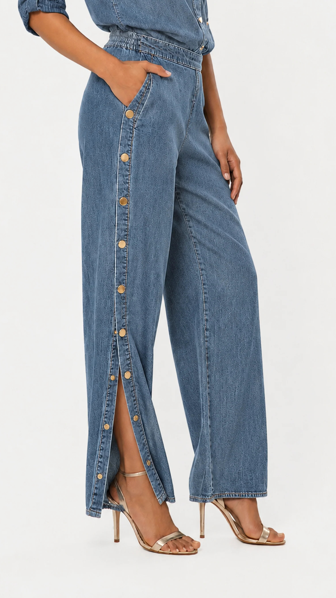 Josalyn Denim Snap Pant
