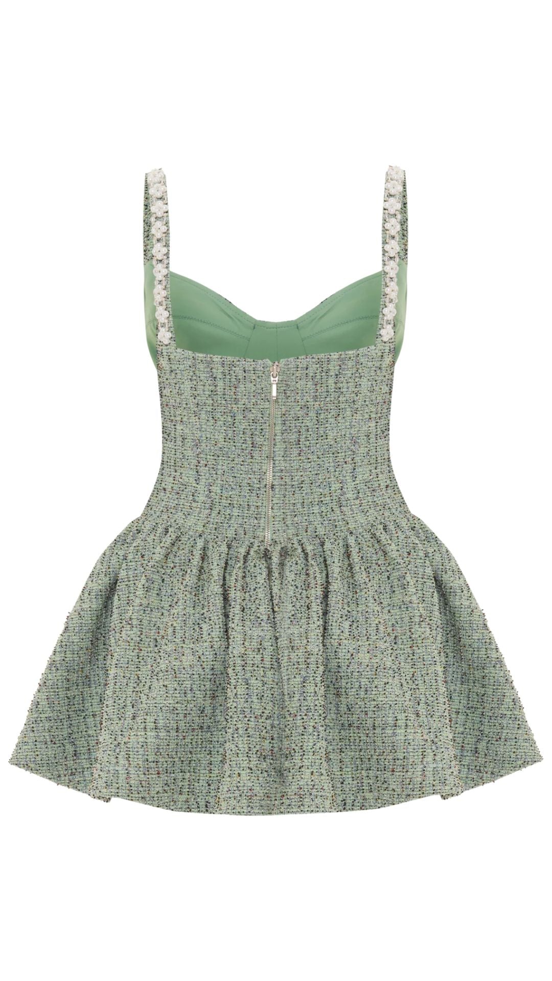 Crystal Tweed Mini Dress - Patbo