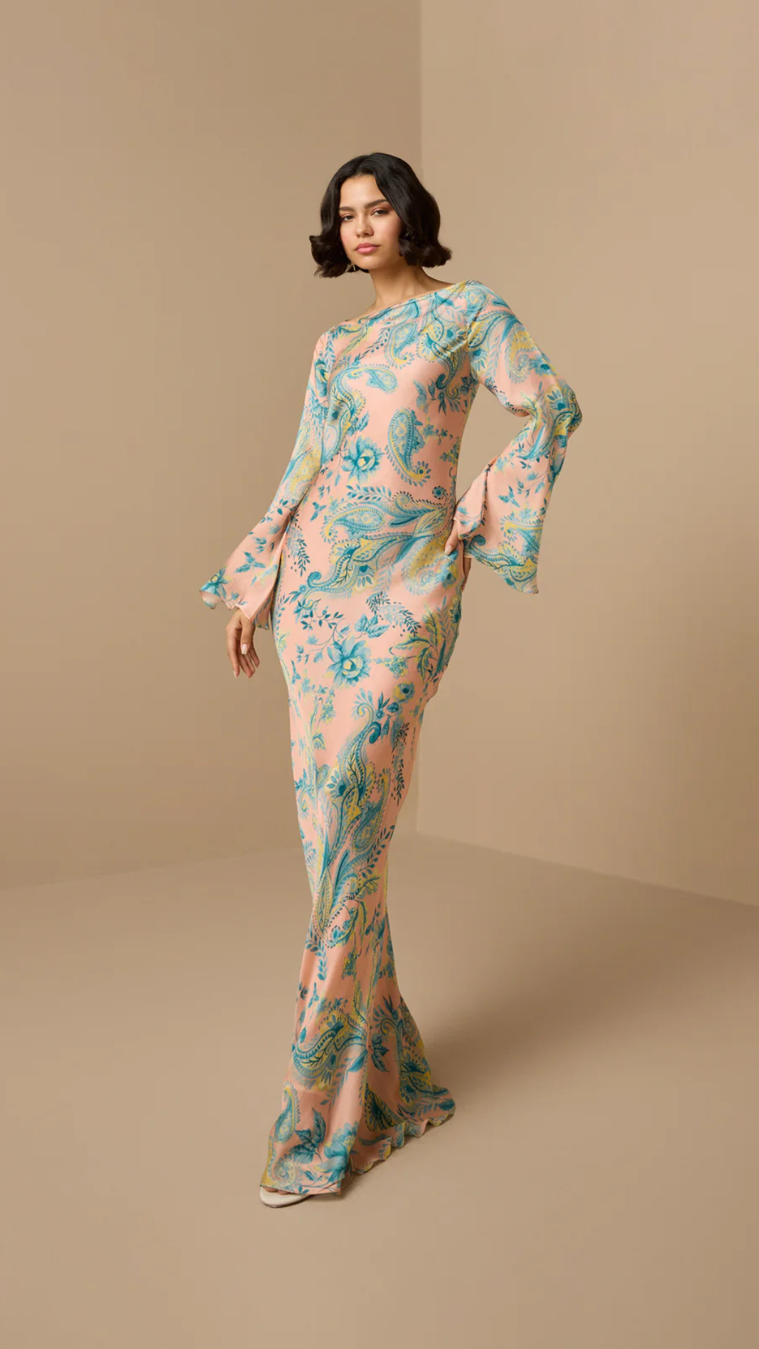 Long Bias Dress - Hemant and Nandita