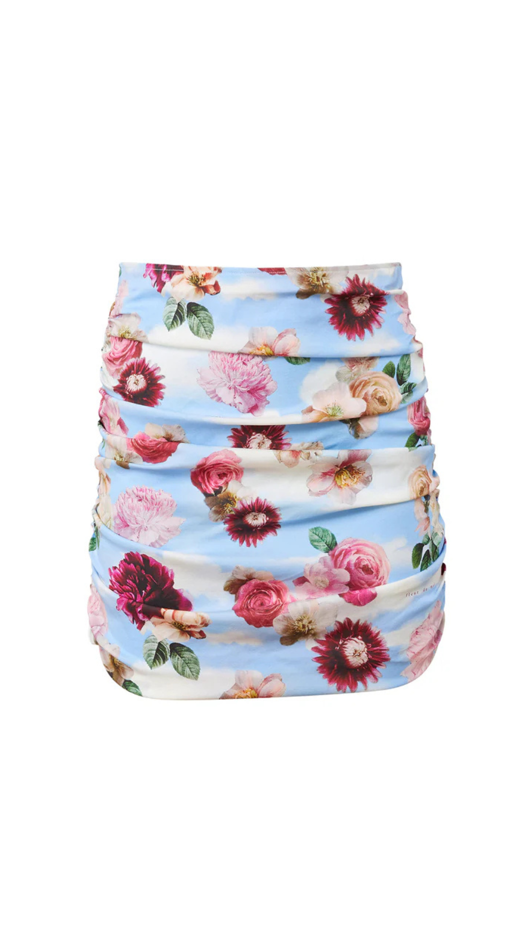 Dreamy Floral Georgette Ruched Skirt