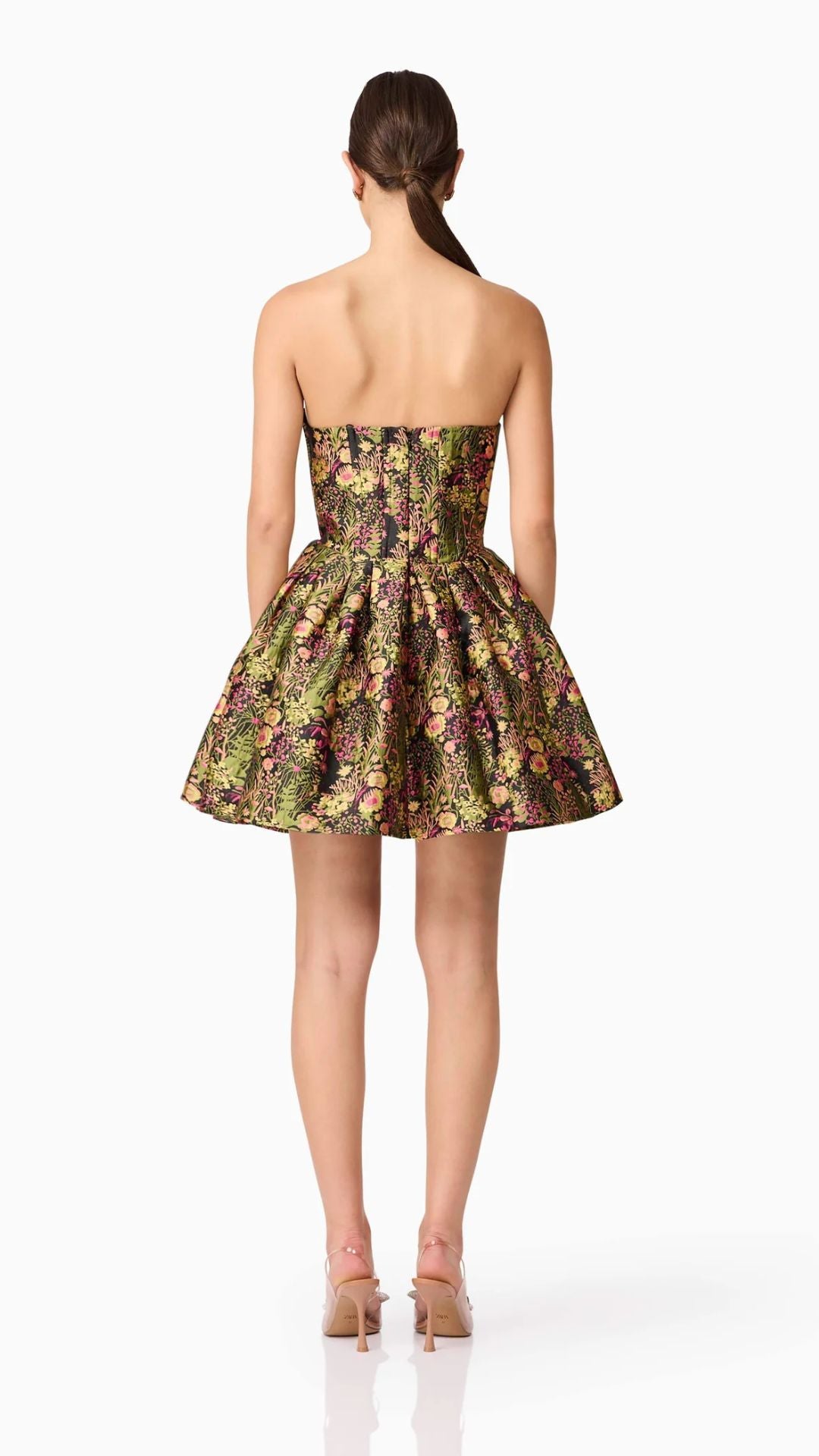 Cindy Strapless Mini Dress in Black