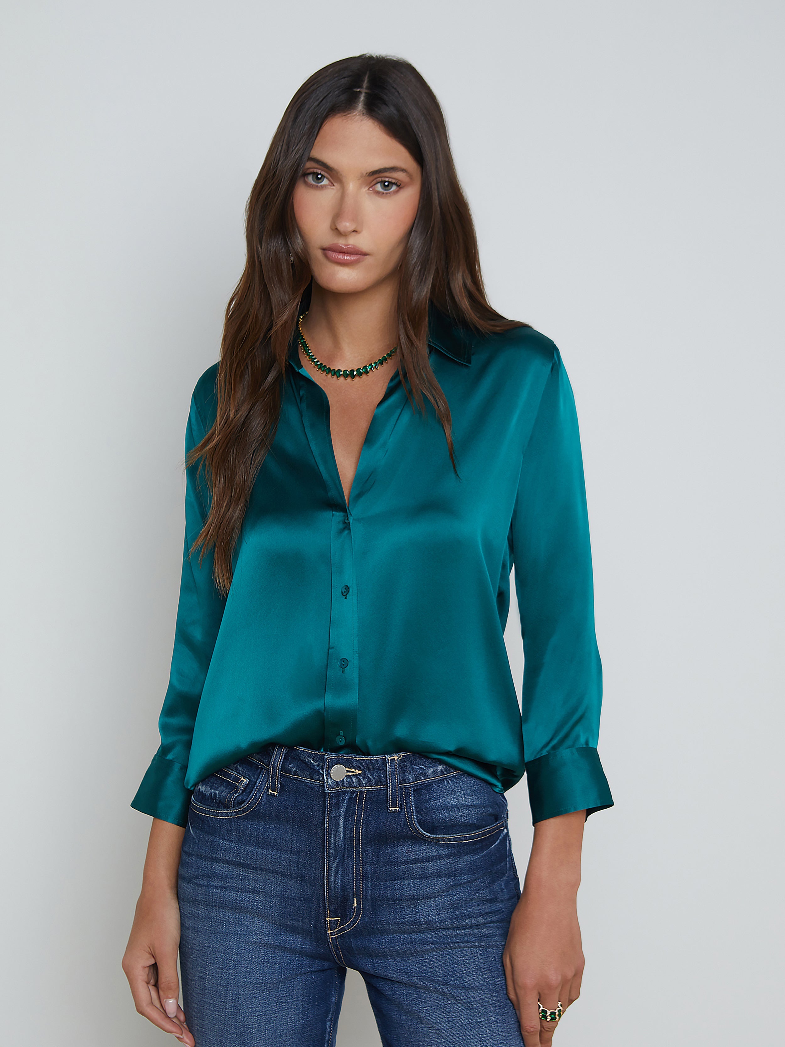 Dani 3/4 Sleeve Blouse - L'Agence