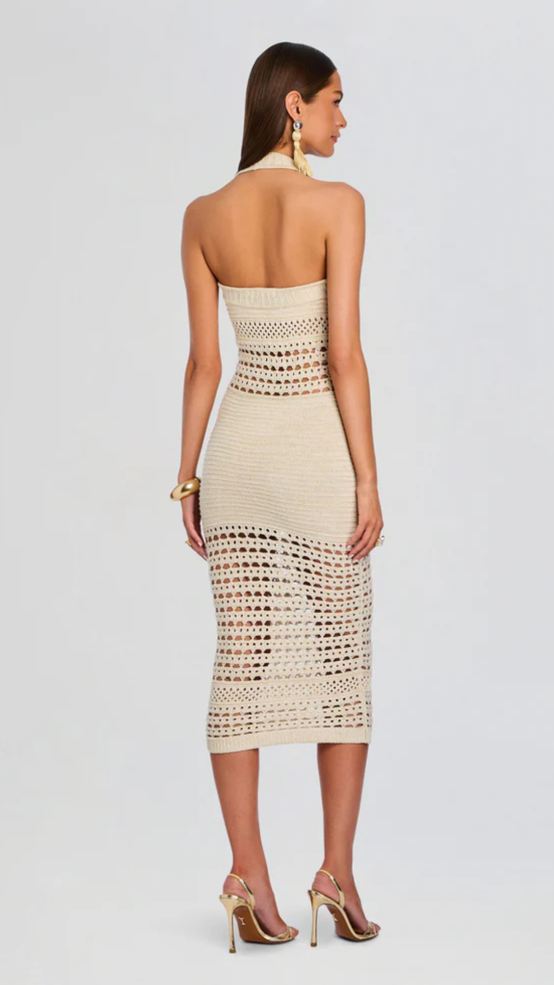 Jaycee Crochet Dress Bone