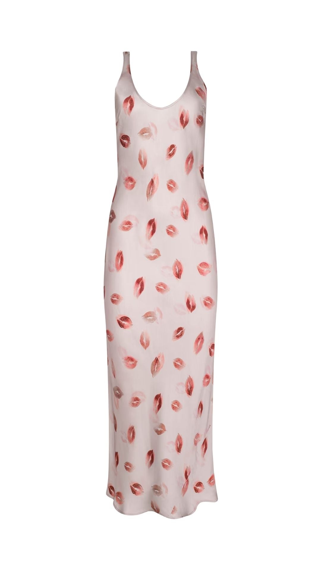 Akiya Satin Maxi Dress Kiss