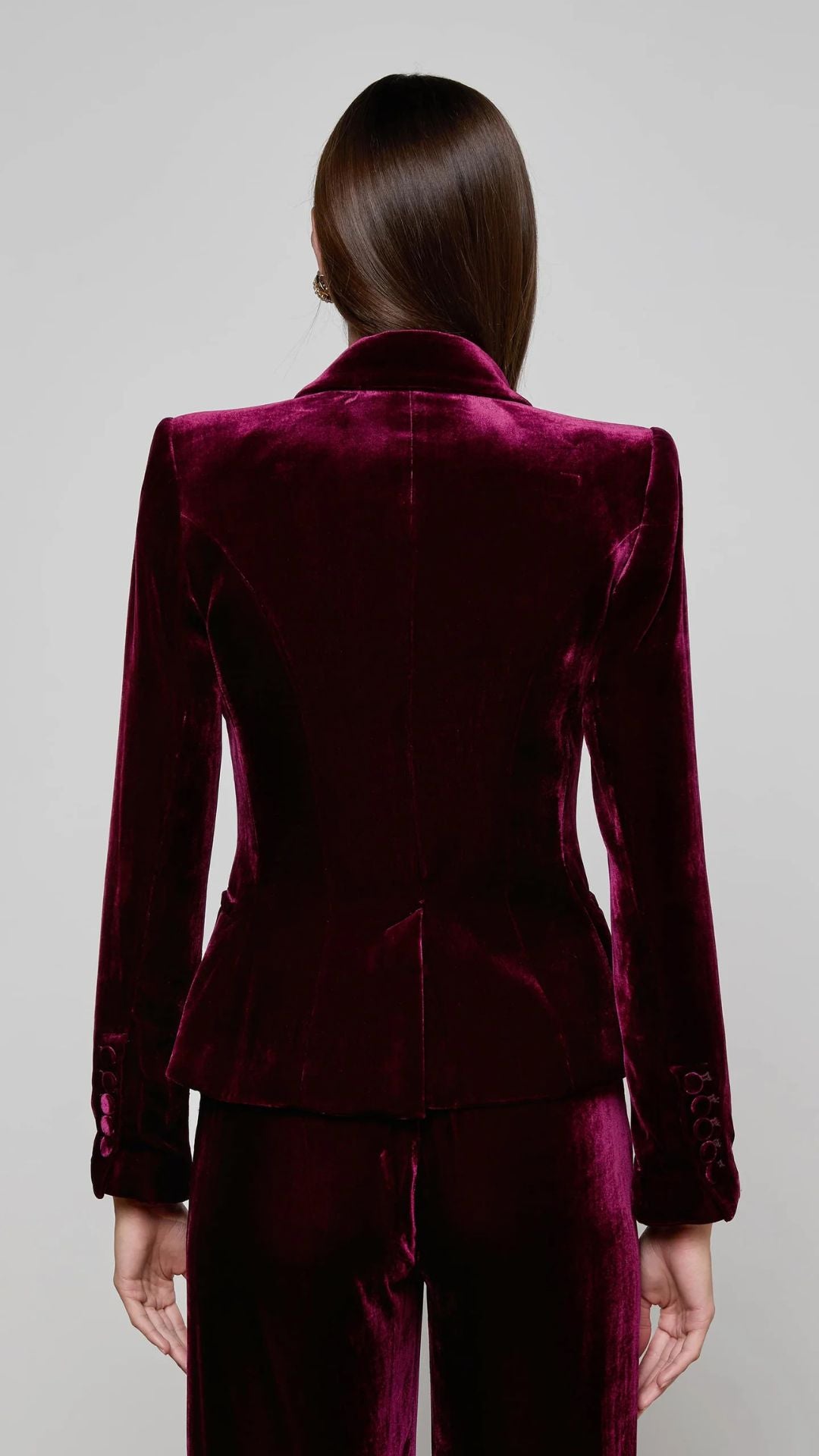 Marie Double Breasted Blazer Velvet