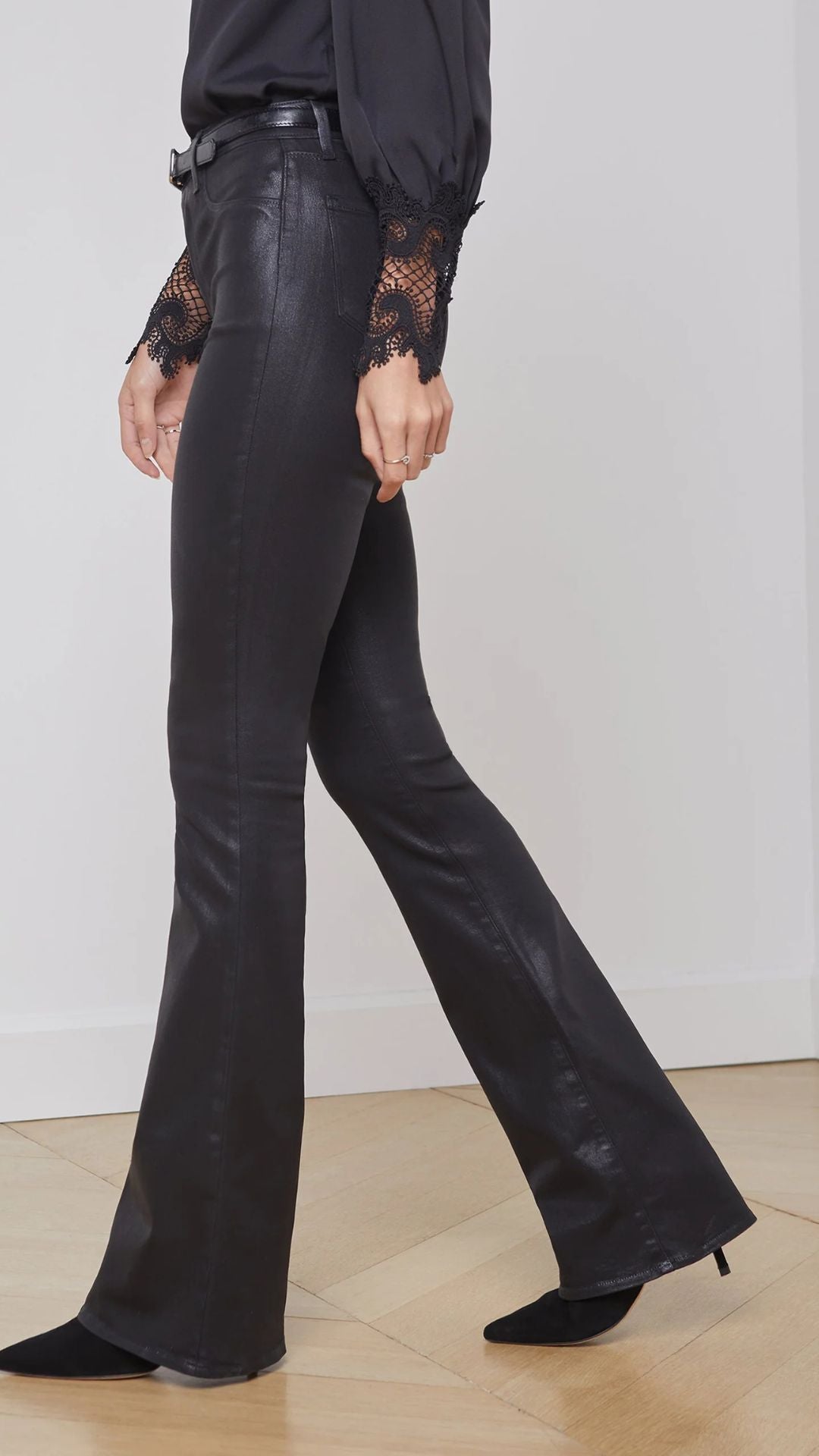 Marty Coated Flare Jean